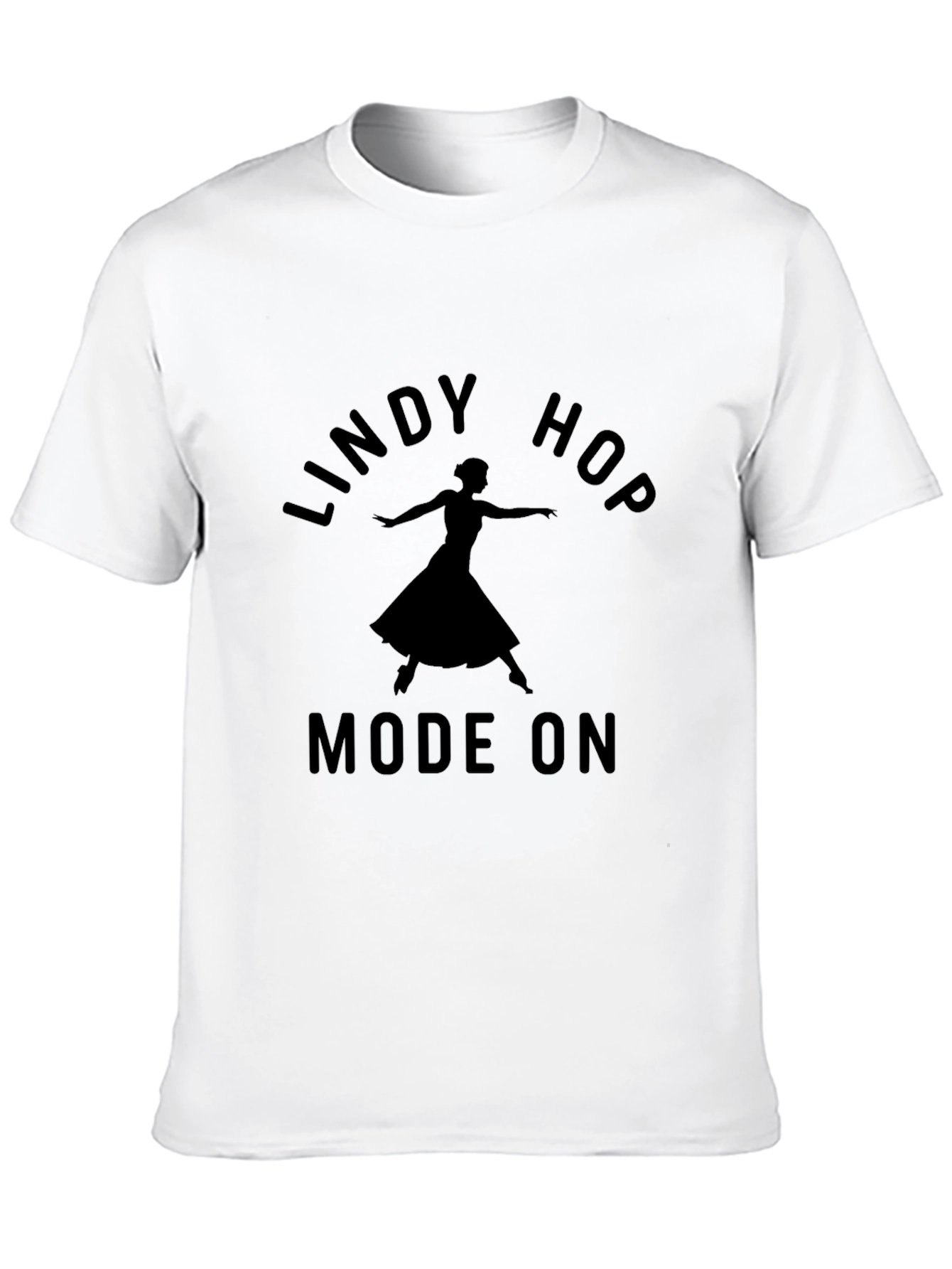 Lindy Hop Mode On Black Graphic Tee