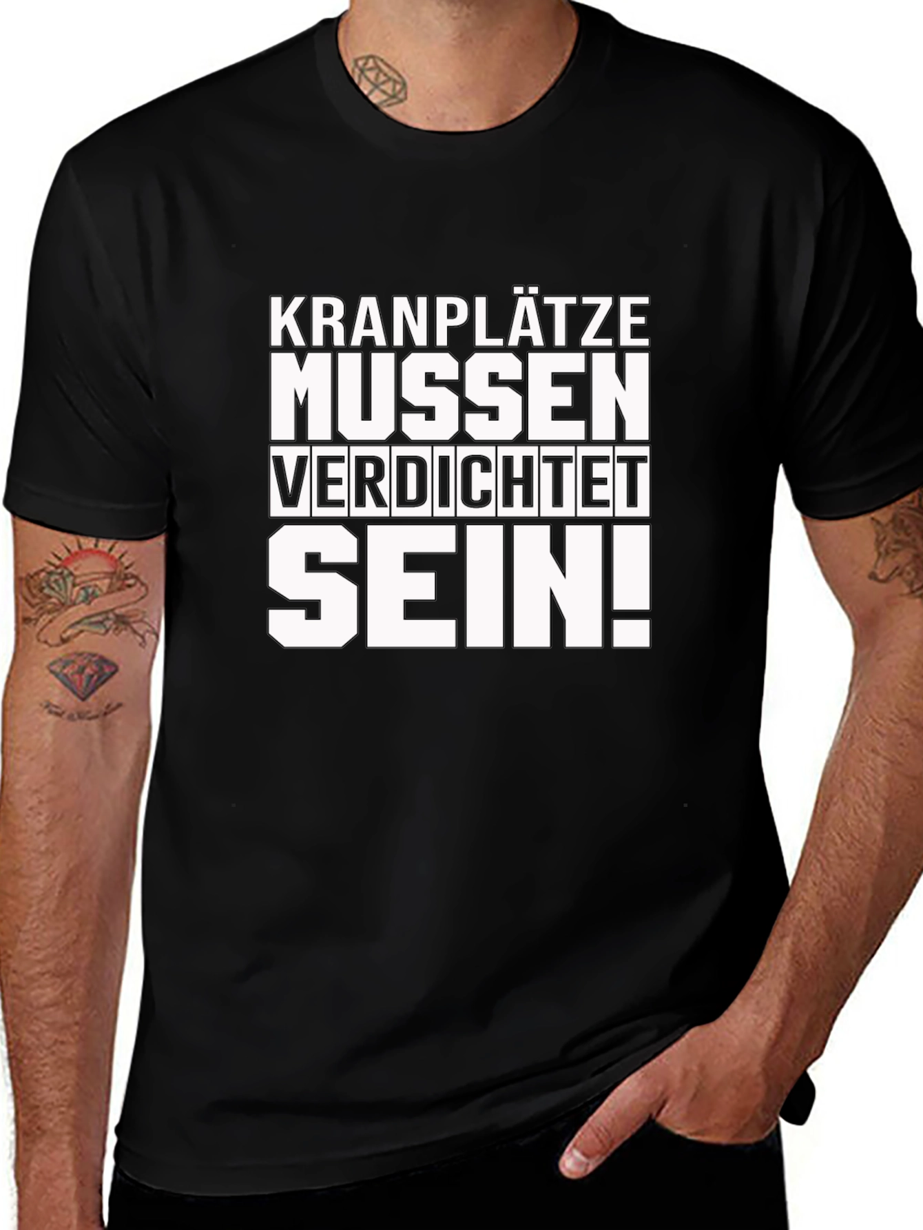 Kranplätze Müssen Verdichtet Sein! T-Shirt