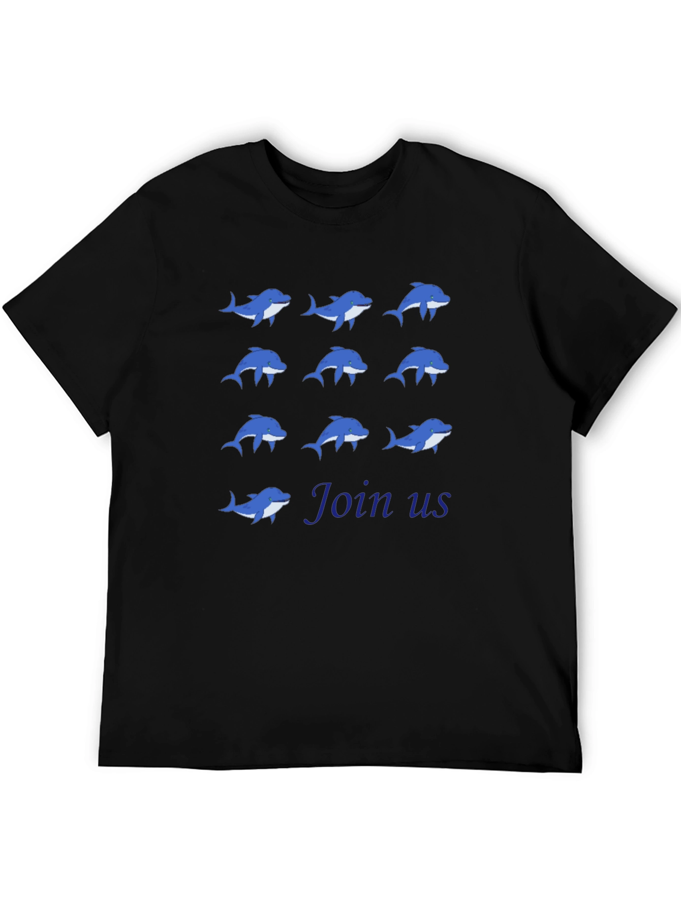Dolphin Pattern T-Shirt - Join Us!