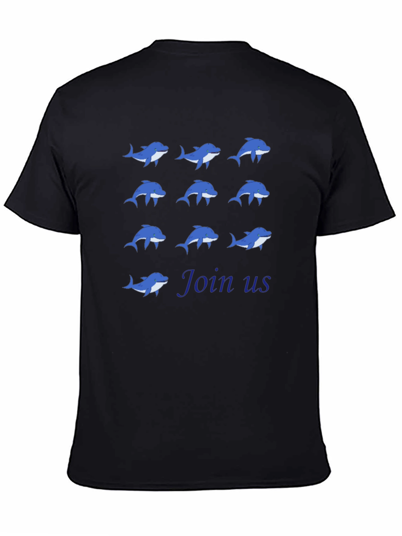 Dolphin Pattern T-Shirt - Join Us!