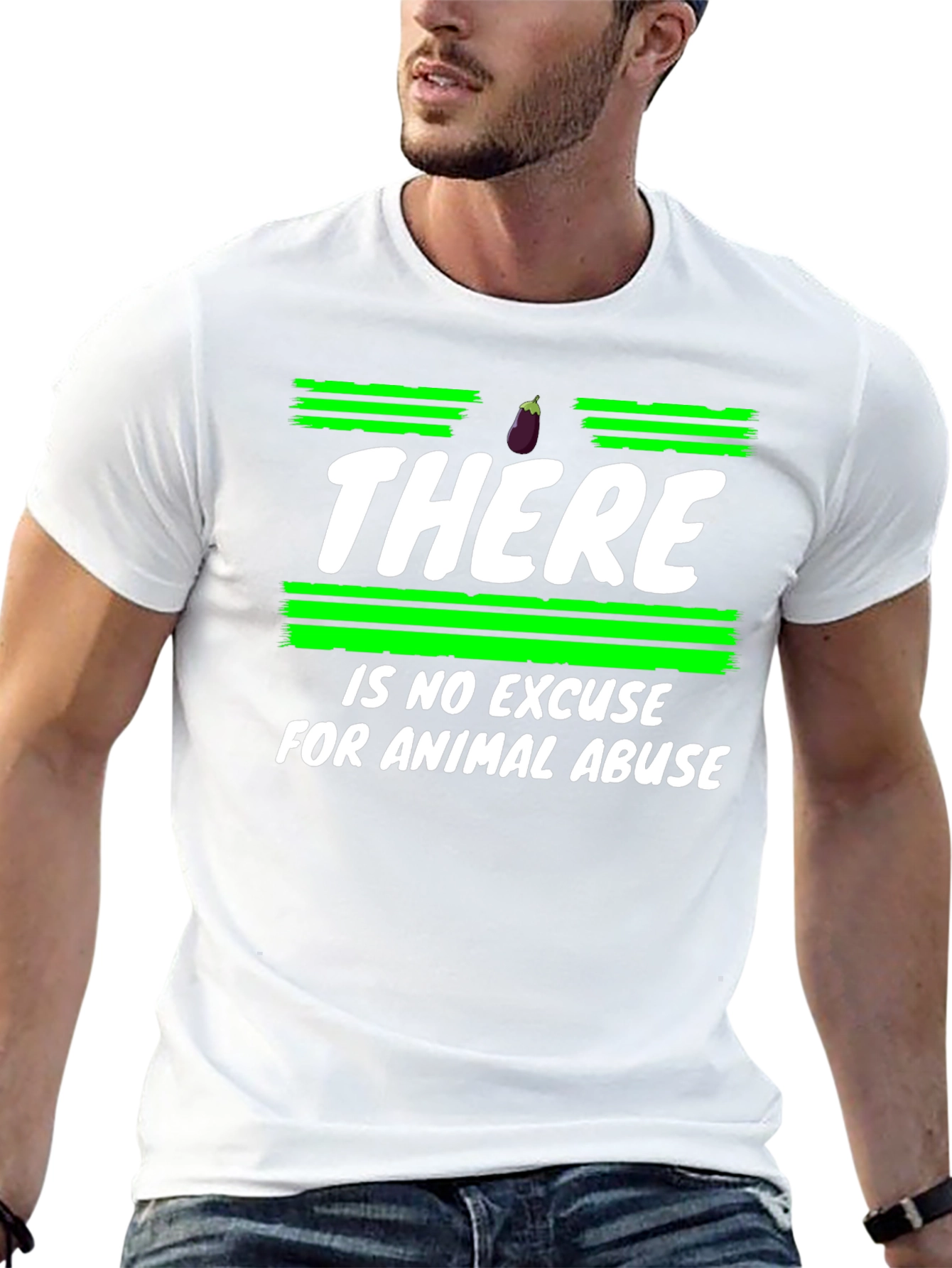 Animal Rights T-Shirt - No Excuse for Abuse