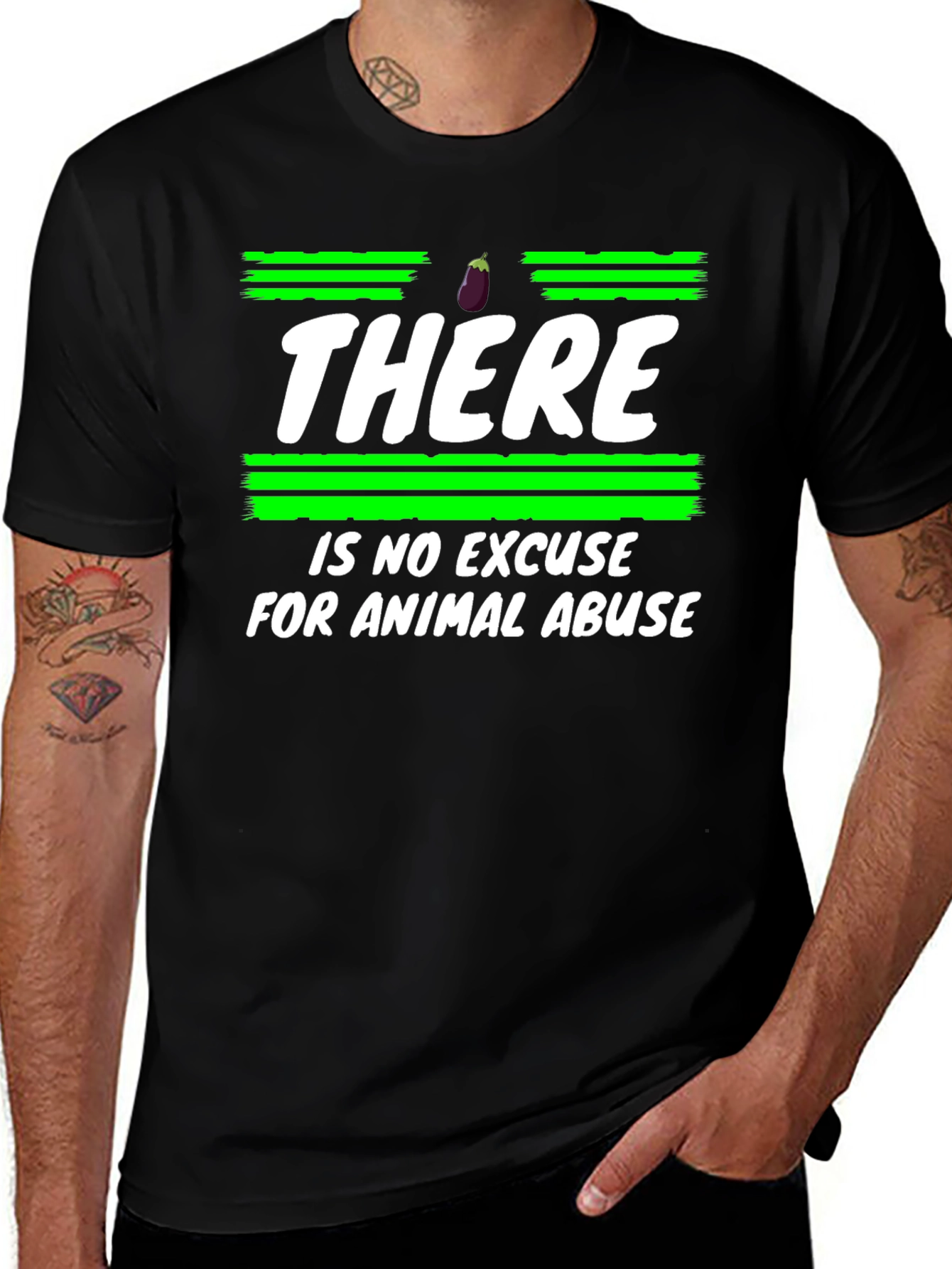 Animal Rights T-Shirt - No Excuse for Abuse