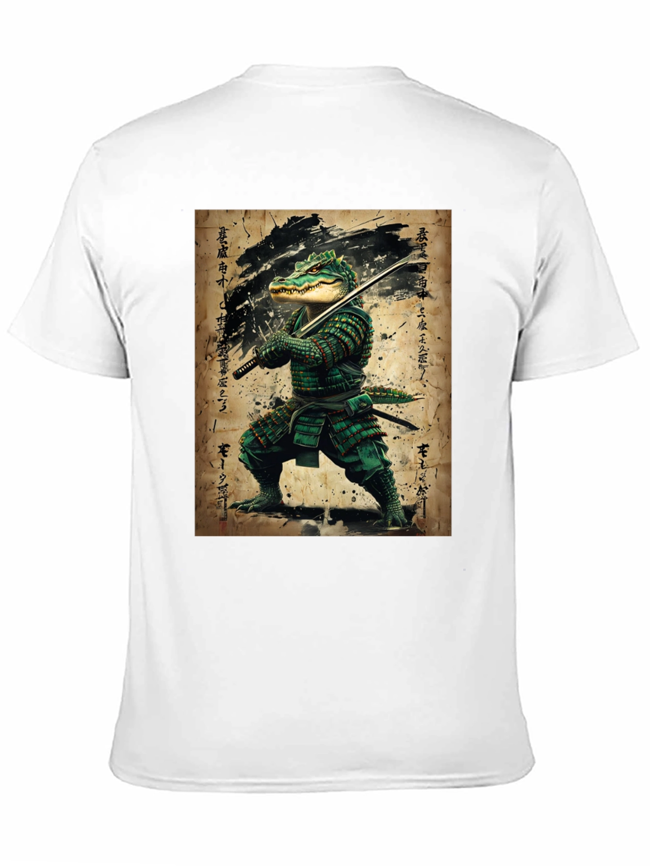 Samurai Alligator Black T-Shirt
