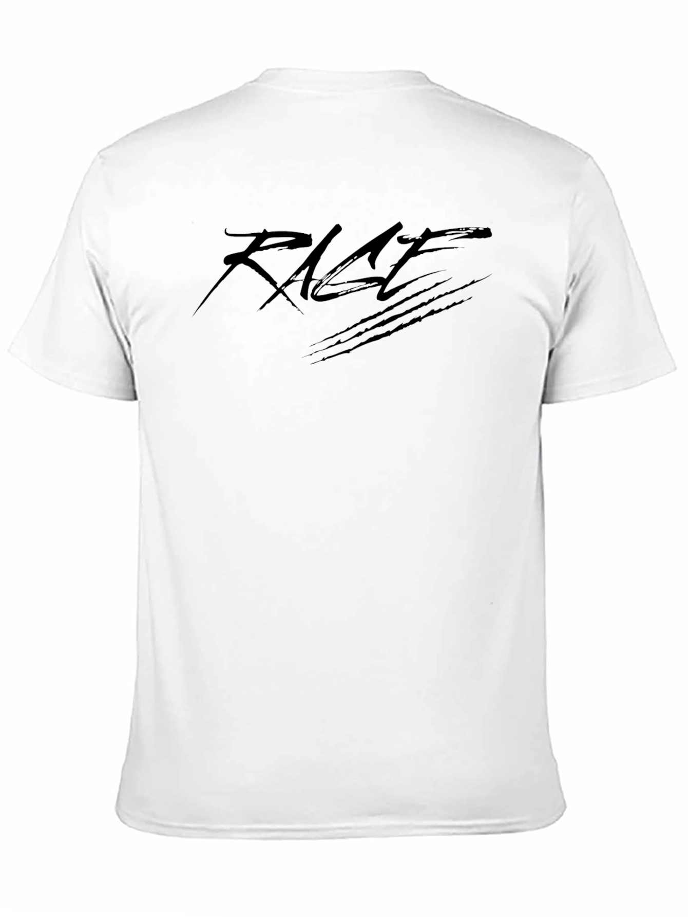Rage Black Graphic Tee - Stylish & Edgy Design
