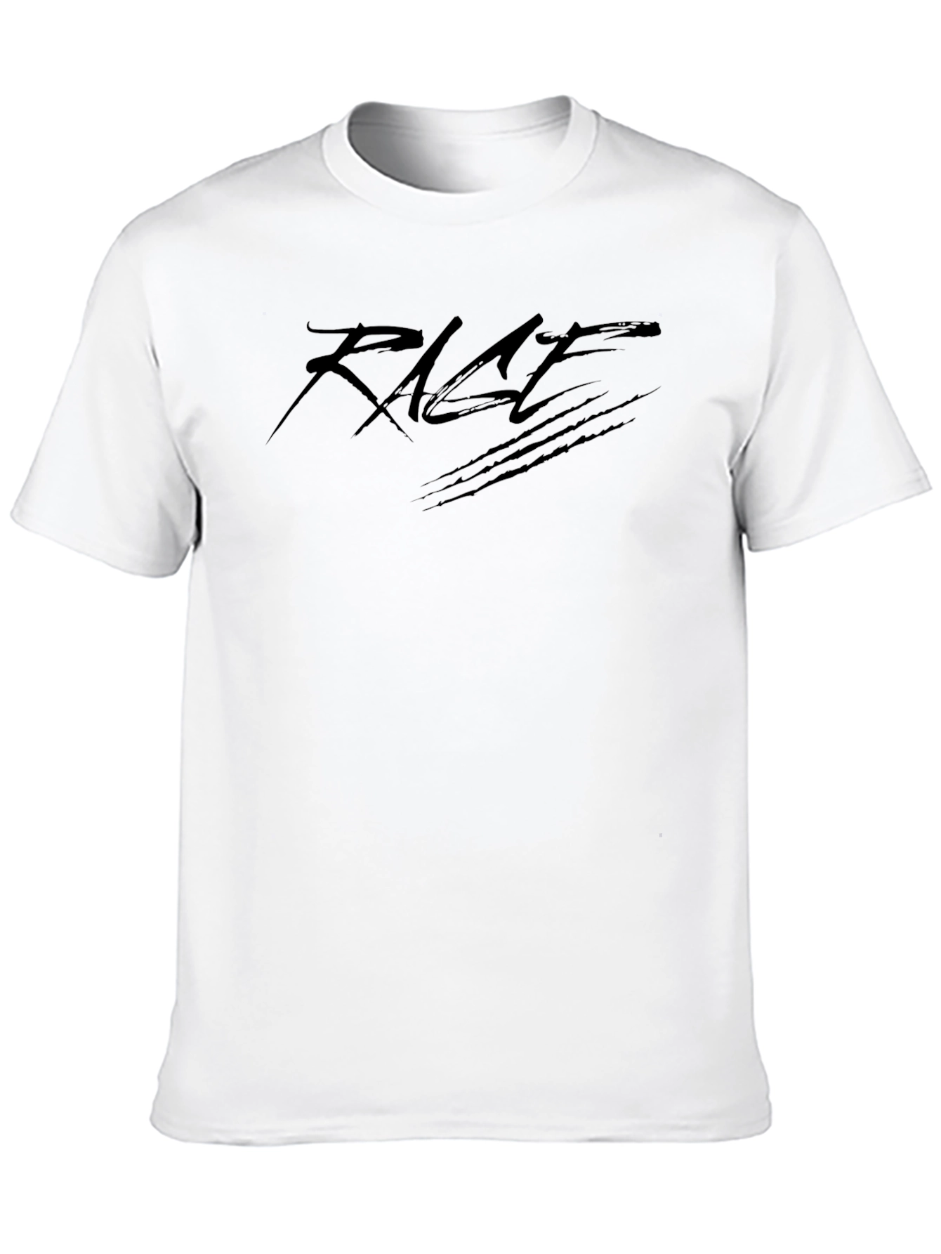 Rage Black Graphic Tee - Stylish & Edgy Design