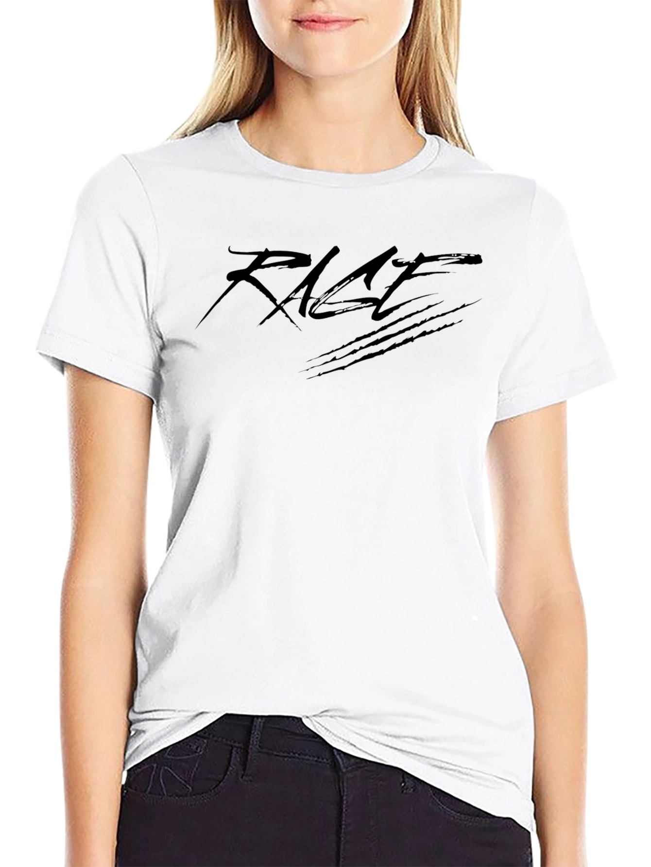 Rage Black Graphic Tee - Stylish & Edgy Design