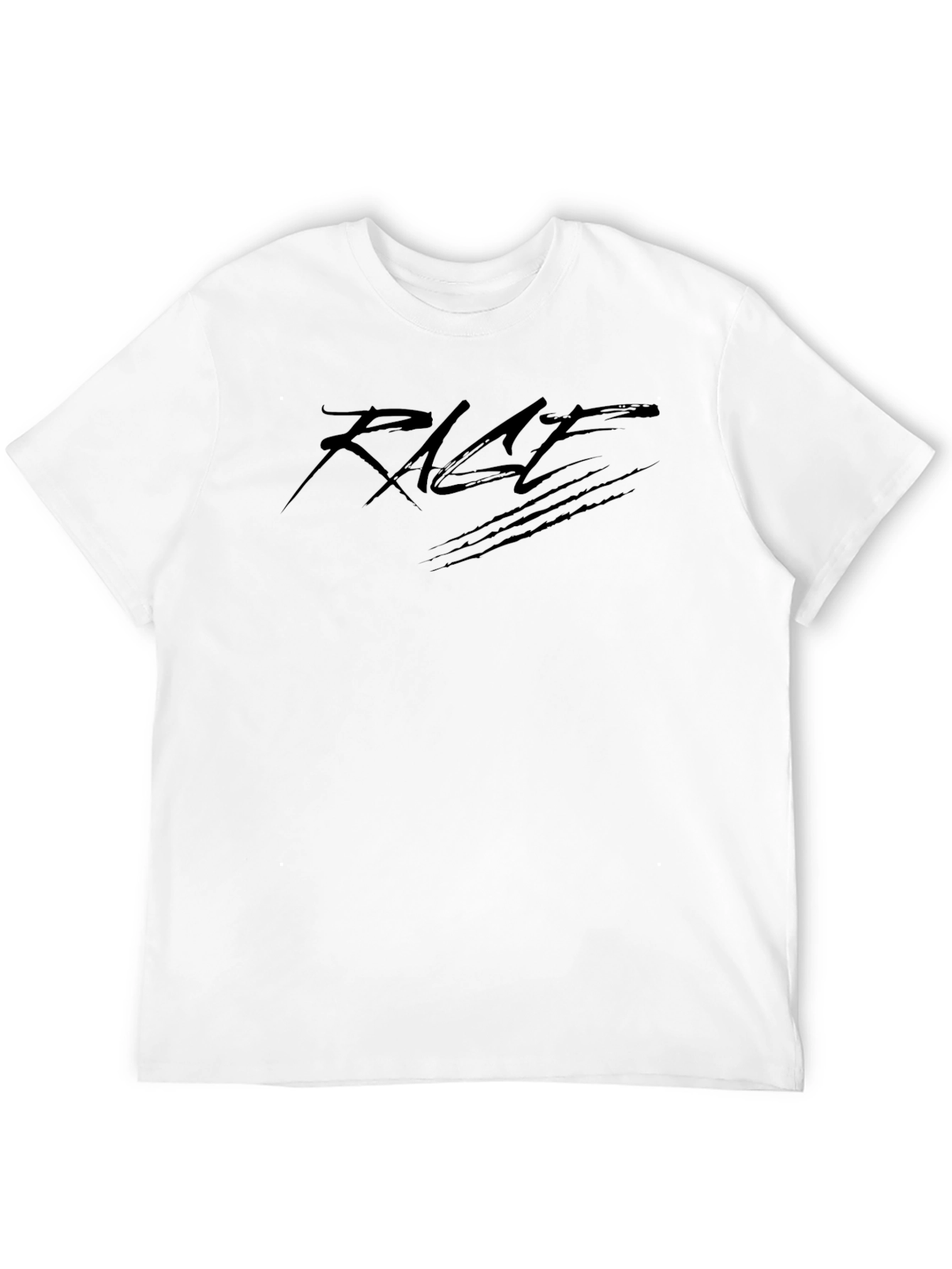 Rage Black Graphic Tee - Stylish & Edgy Design