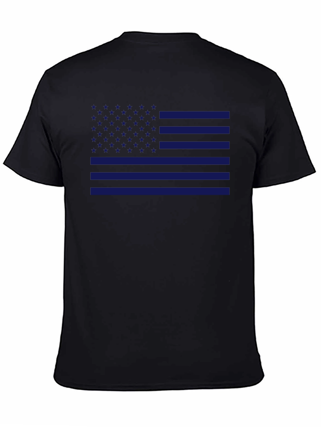 American Flag T-Shirt Patriotic Blue