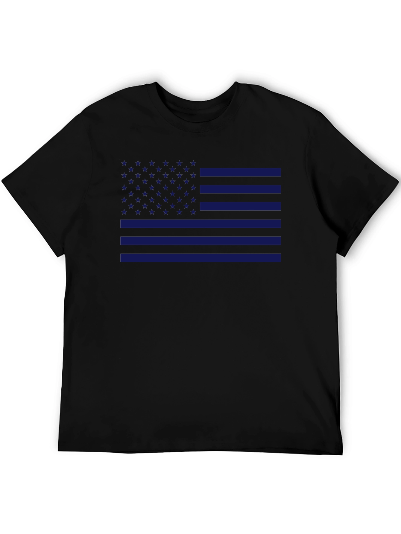 American Flag T-Shirt Patriotic Blue