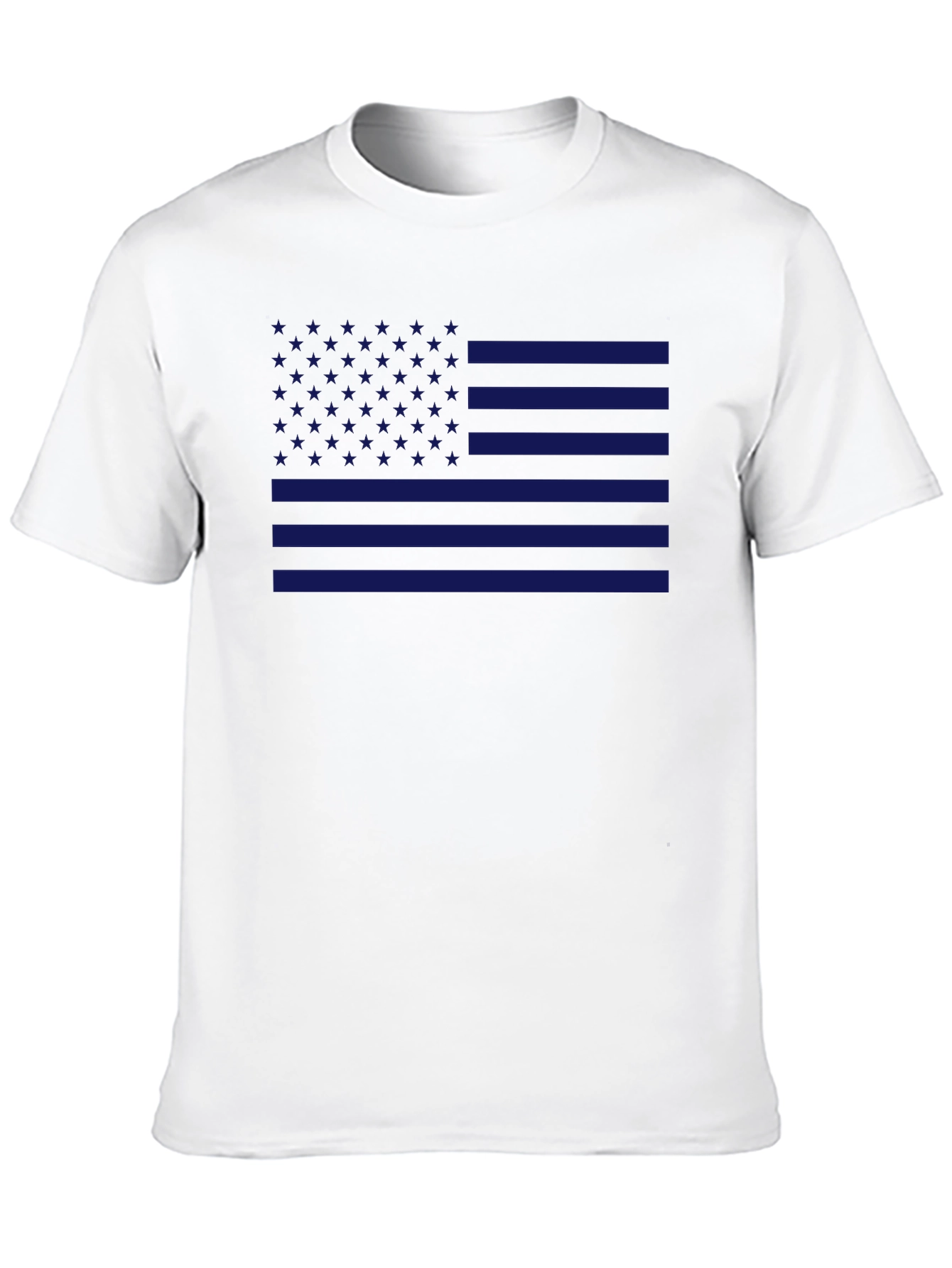 American Flag T-Shirt Patriotic Blue