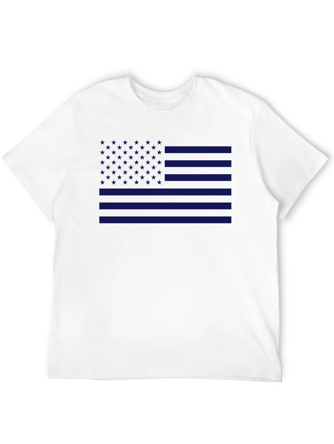 American Flag T-Shirt Patriotic Blue