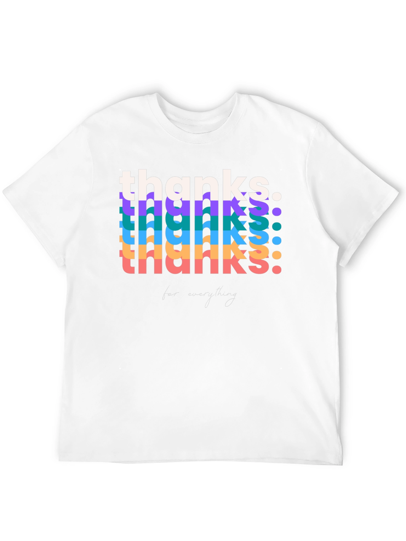 Retro Thanks Graphic Tee - Black