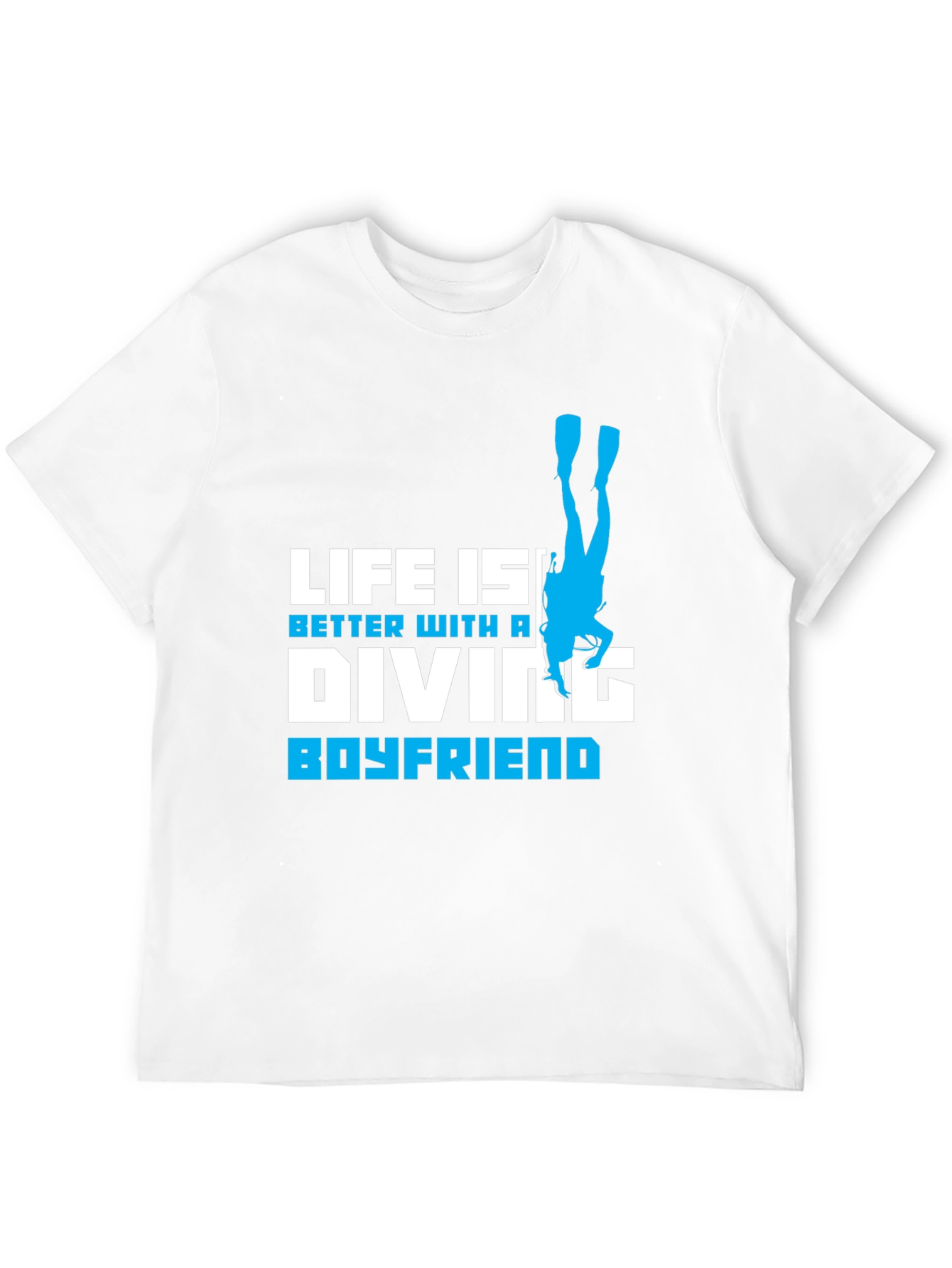 Diving Boyfriend Black T-Shirt - Scuba Diver Love