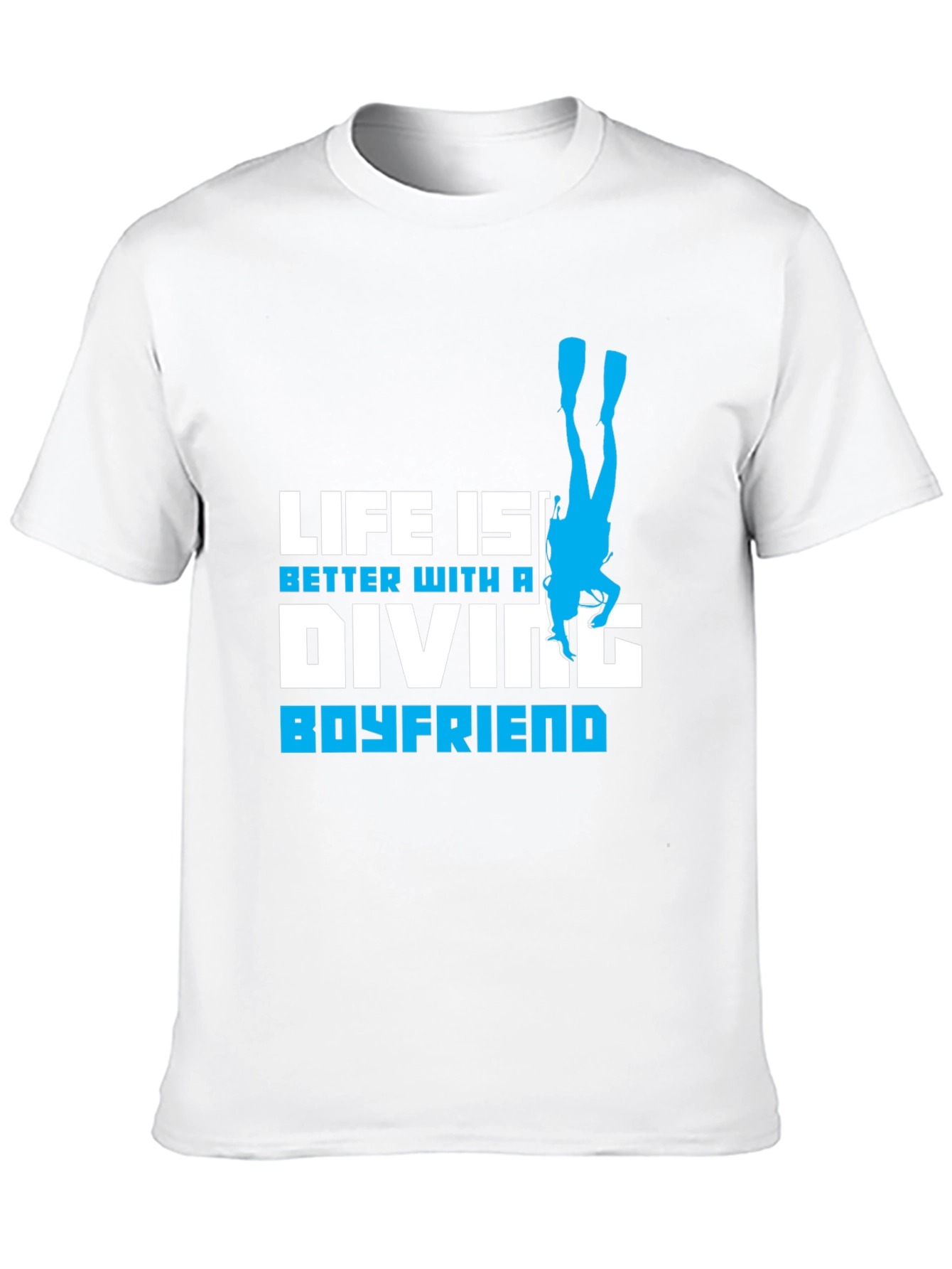 Diving Boyfriend Black T-Shirt - Scuba Diver Love