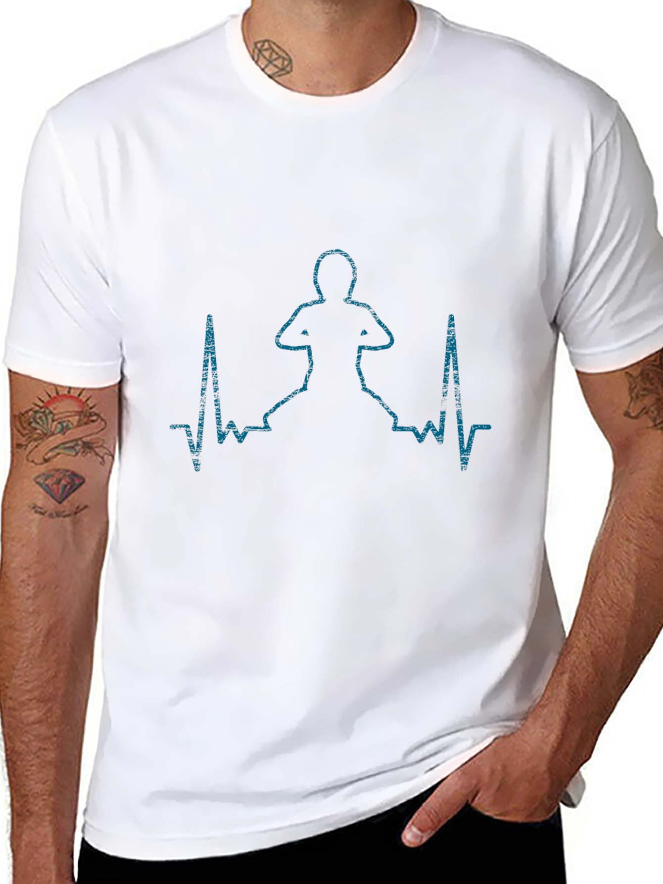 Yoga Heartbeat Tee - Meditate in Style
