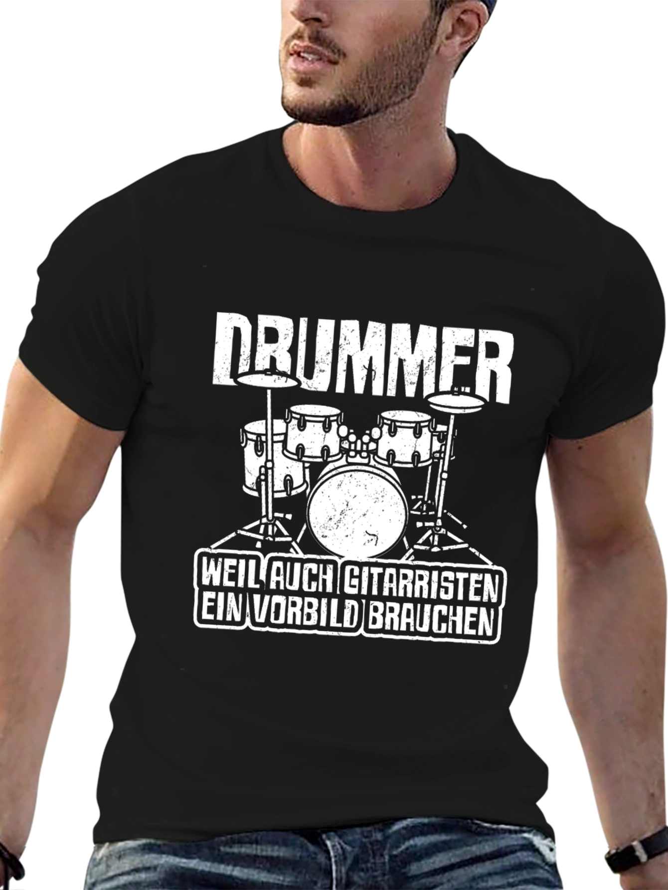 Drummer Graphic T-Shirt - Musician Novelty Tee