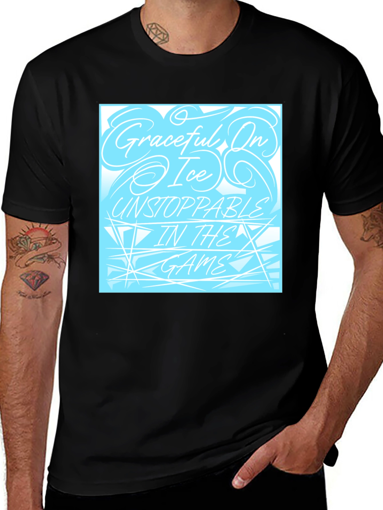 Graceful On Ice T-Shirt - Unstoppable Game Day Tee