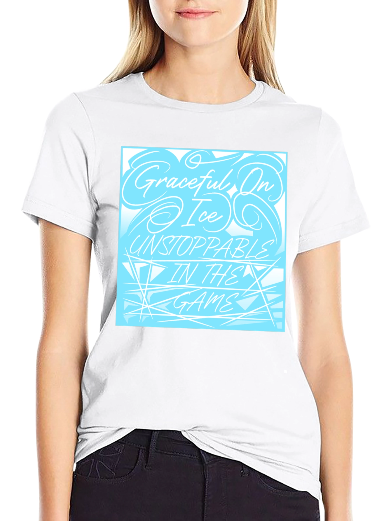 Graceful On Ice T-Shirt - Unstoppable Game Day Tee