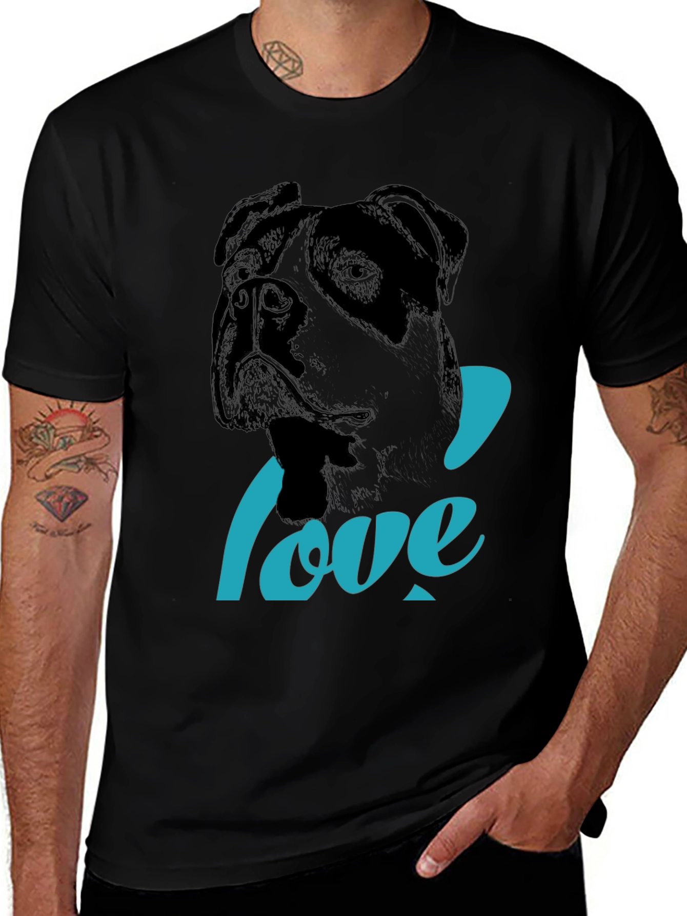 Dog Lover T-Shirt: Boxer Graphic Tee