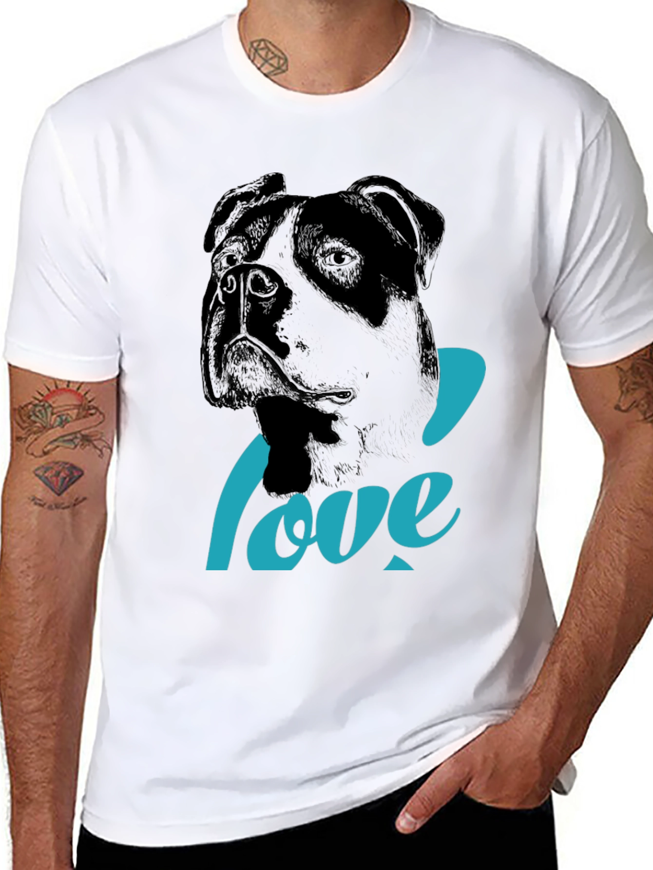 Dog Lover T-Shirt: Boxer Graphic Tee