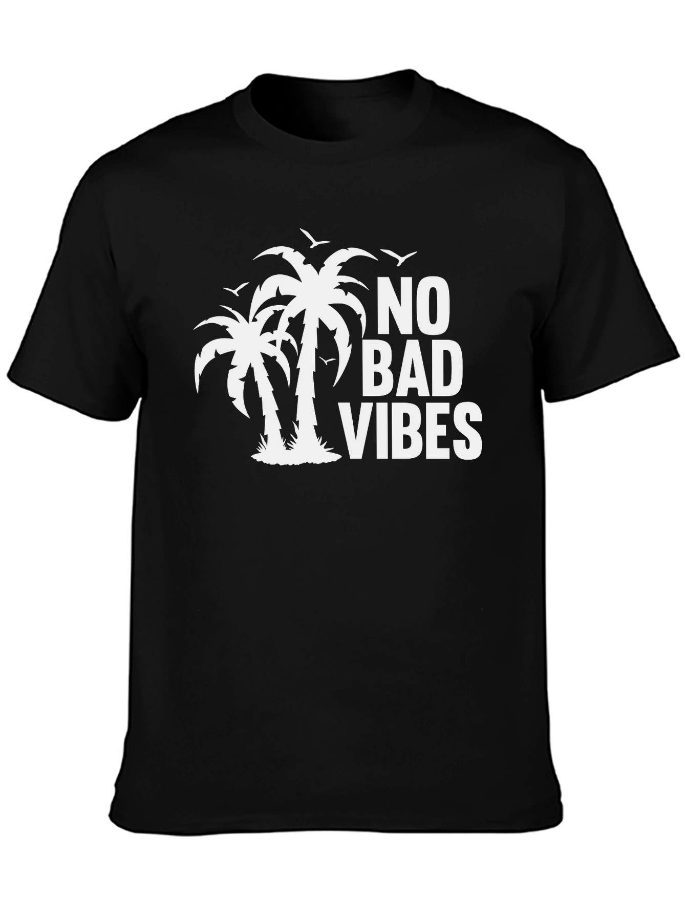 No Bad Vibes Palm Tree Graphic Tee