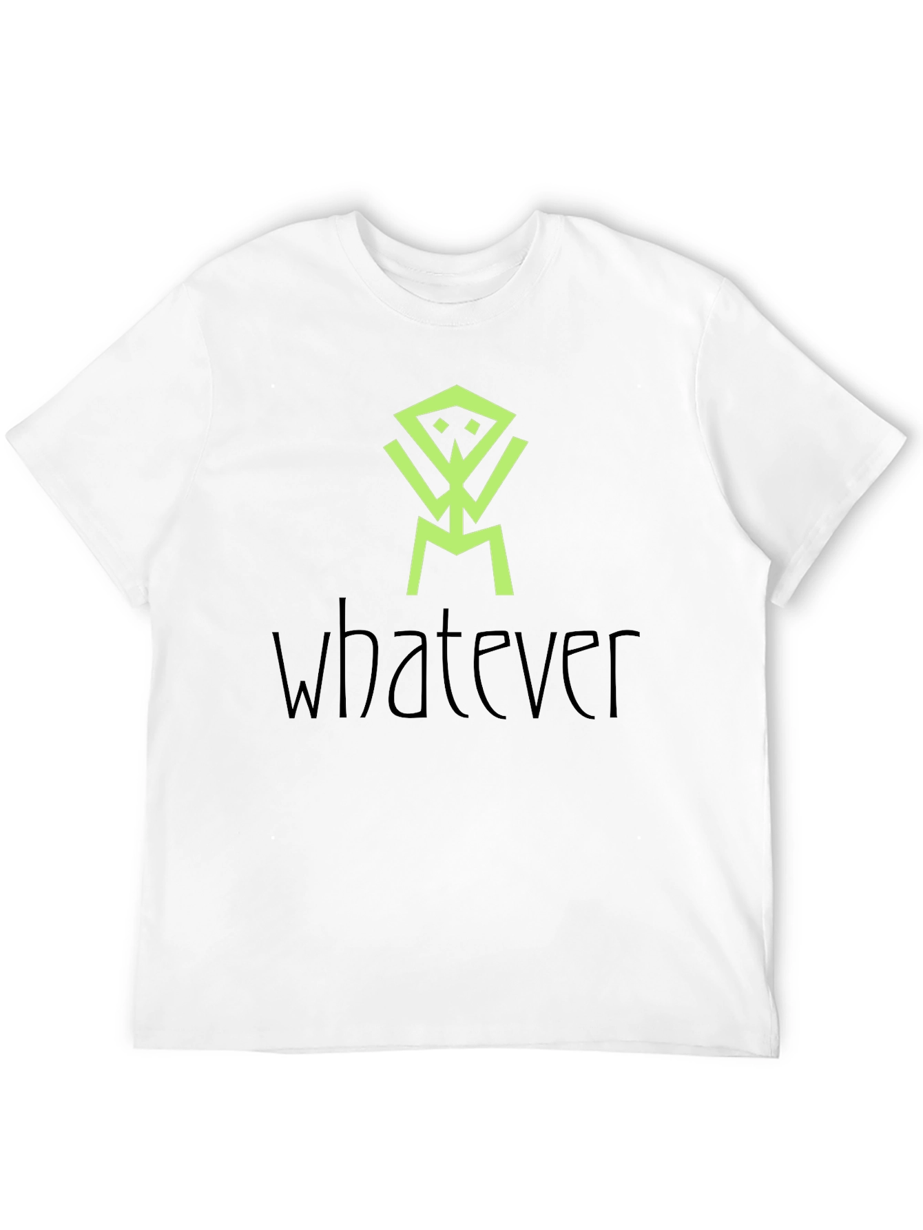 Abstract Graphic Print Black Tee - Whatever