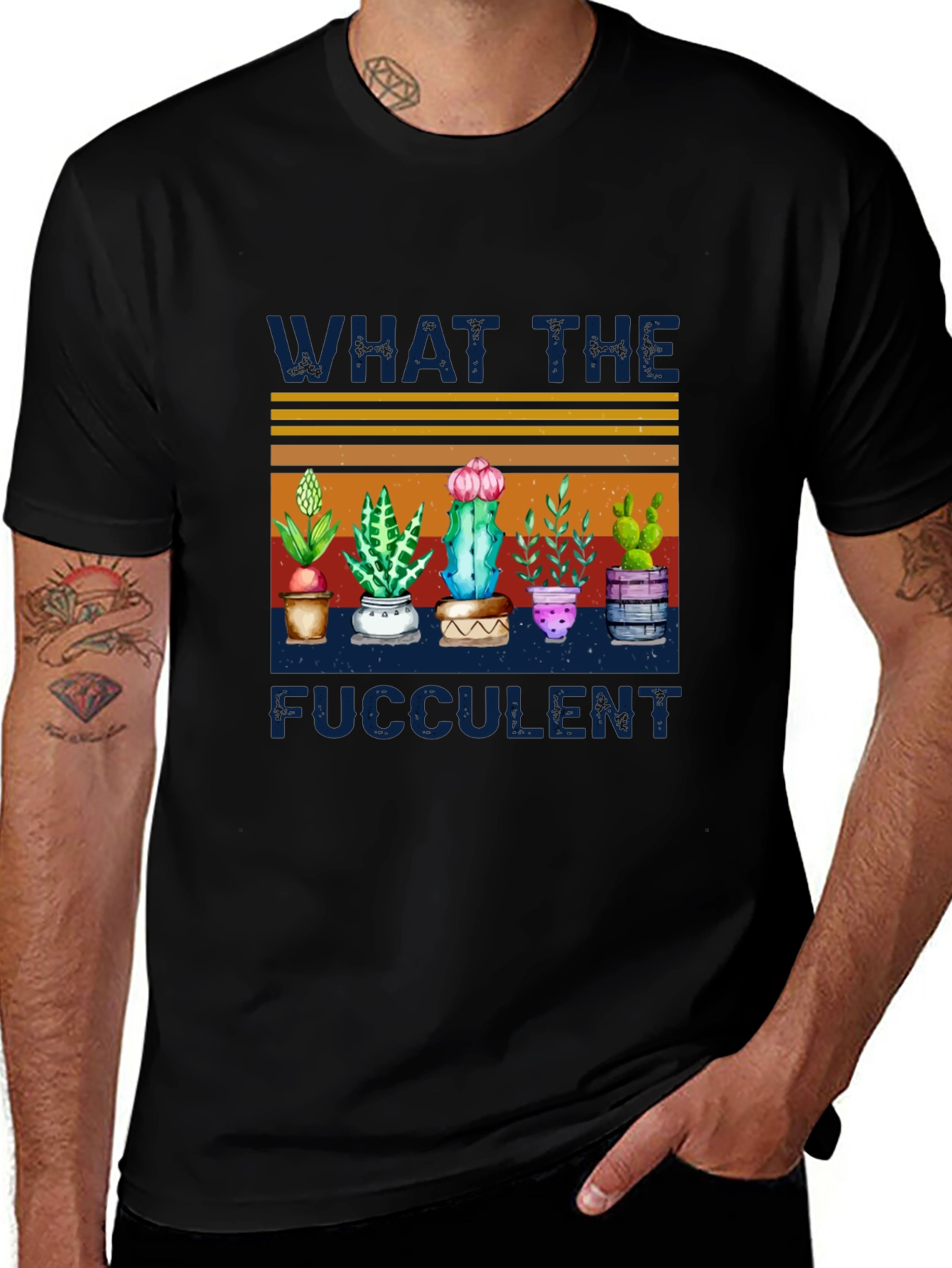 Funny Succulent Plant T-Shirt - What The Fucculent