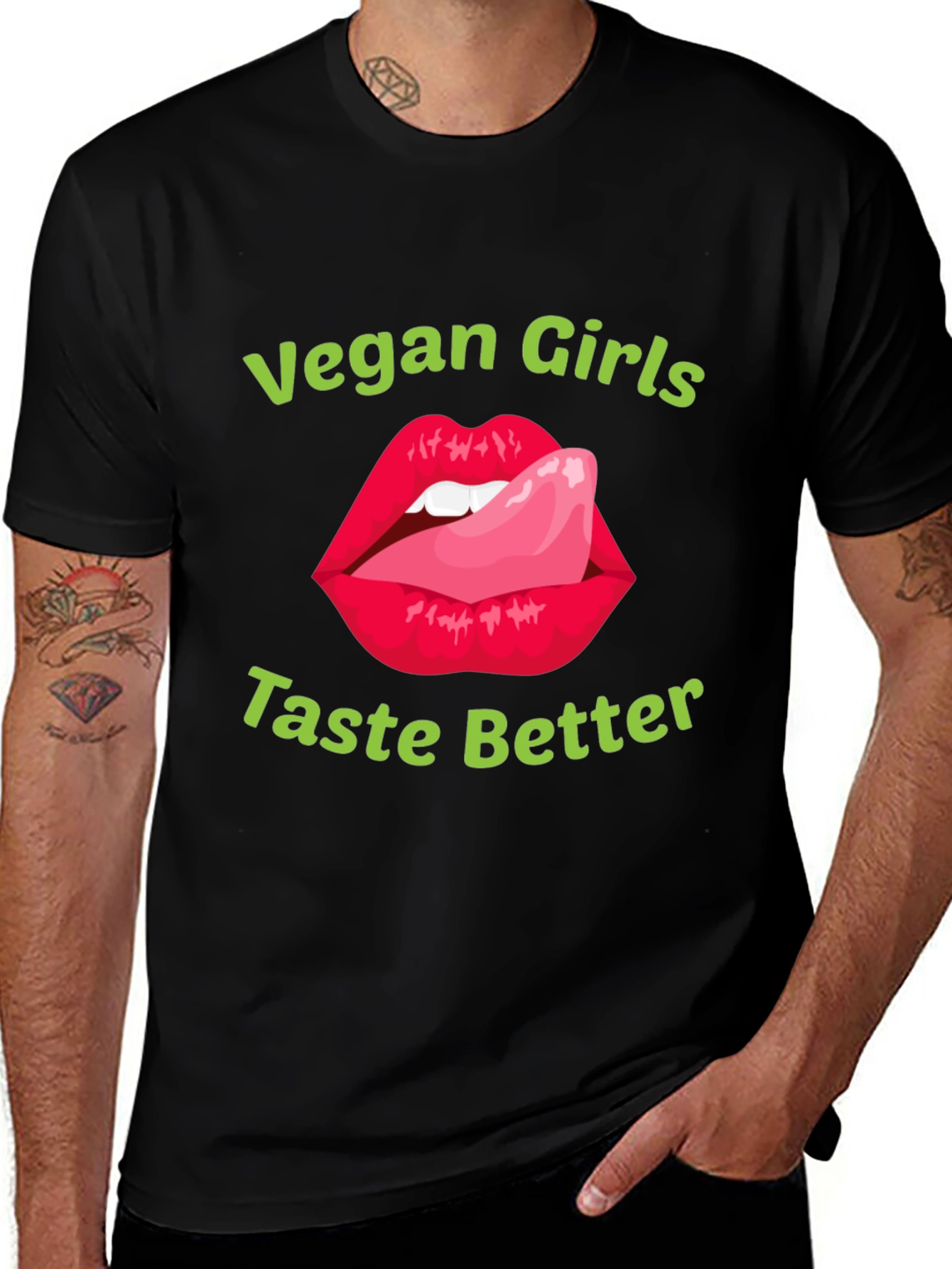 Vegan Girls Taste Better Graphic Tee