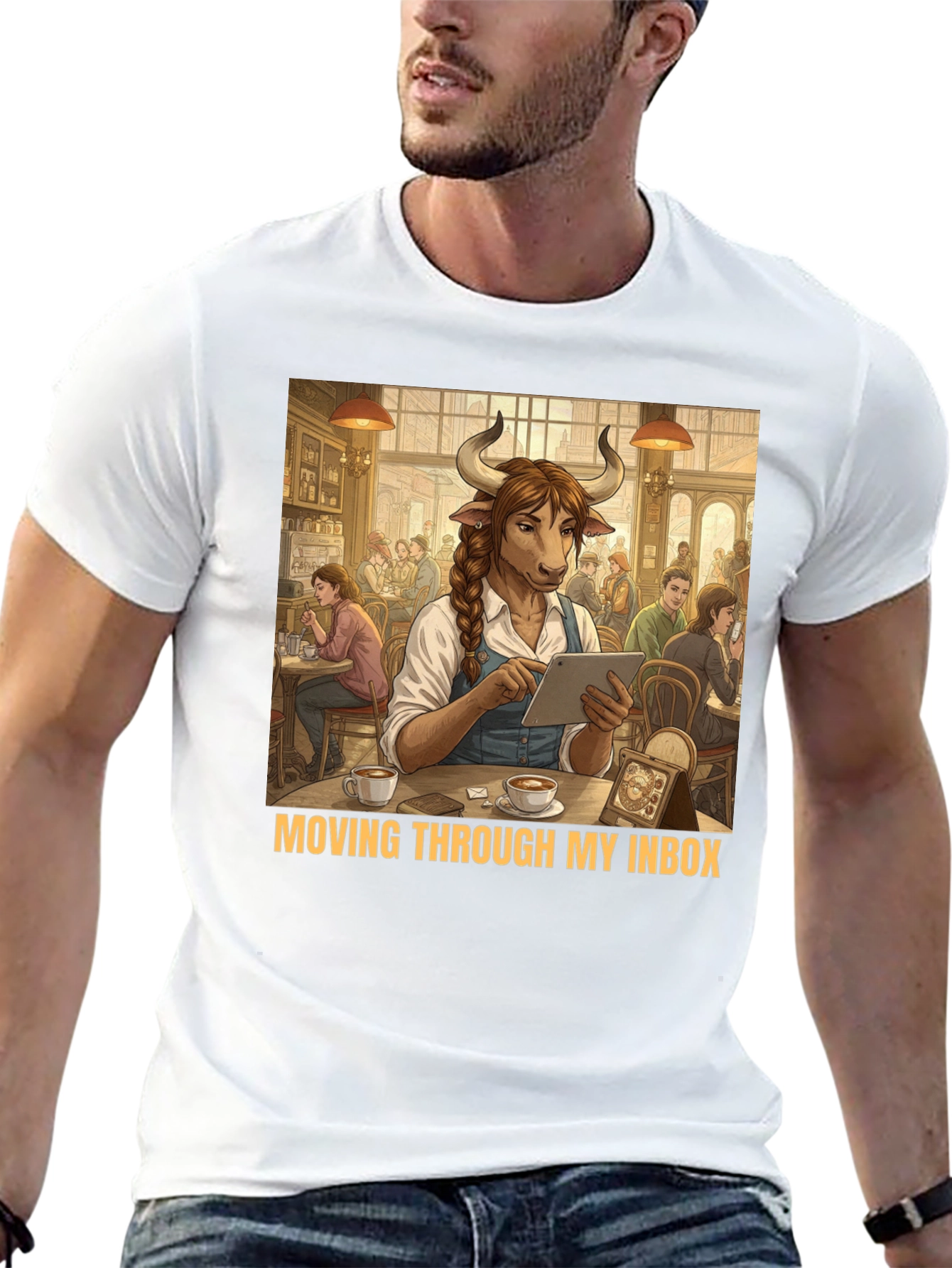 Minotaur Tablet T-Shirt - Moving Through My Inbox