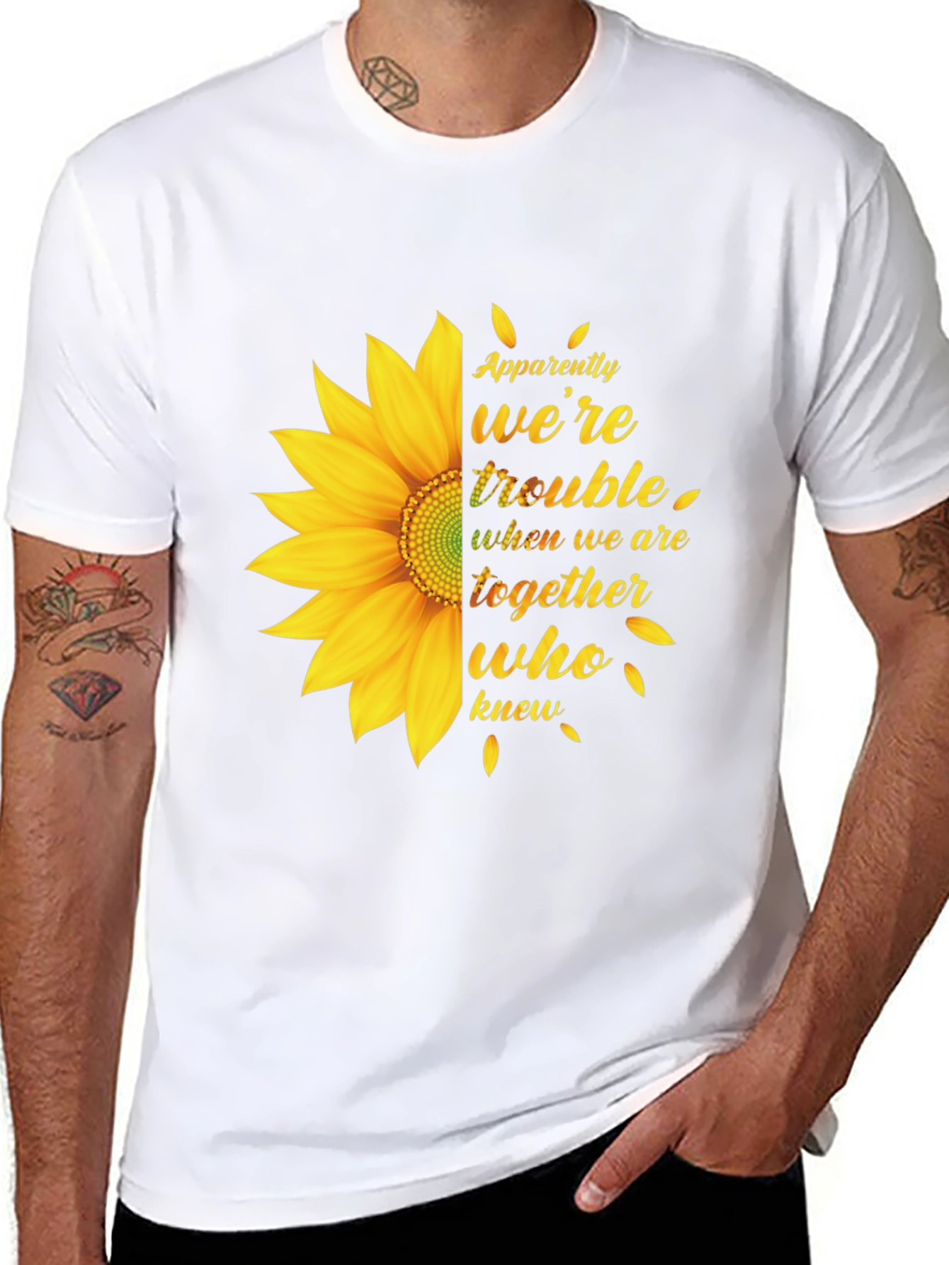 Sunflower Graphic Tee - Apparently Were Trouble