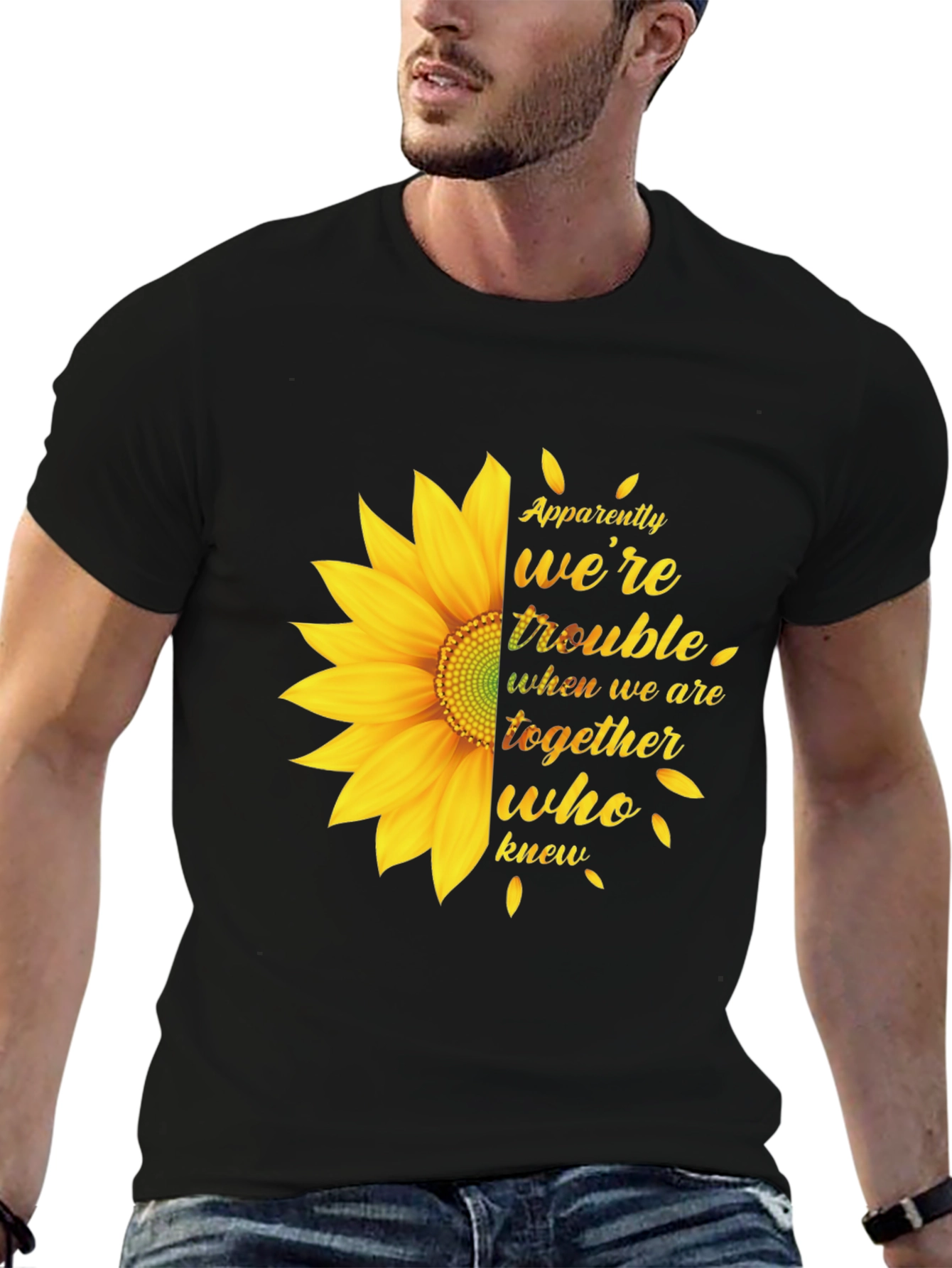 Sunflower Graphic Tee - Apparently Were Trouble
