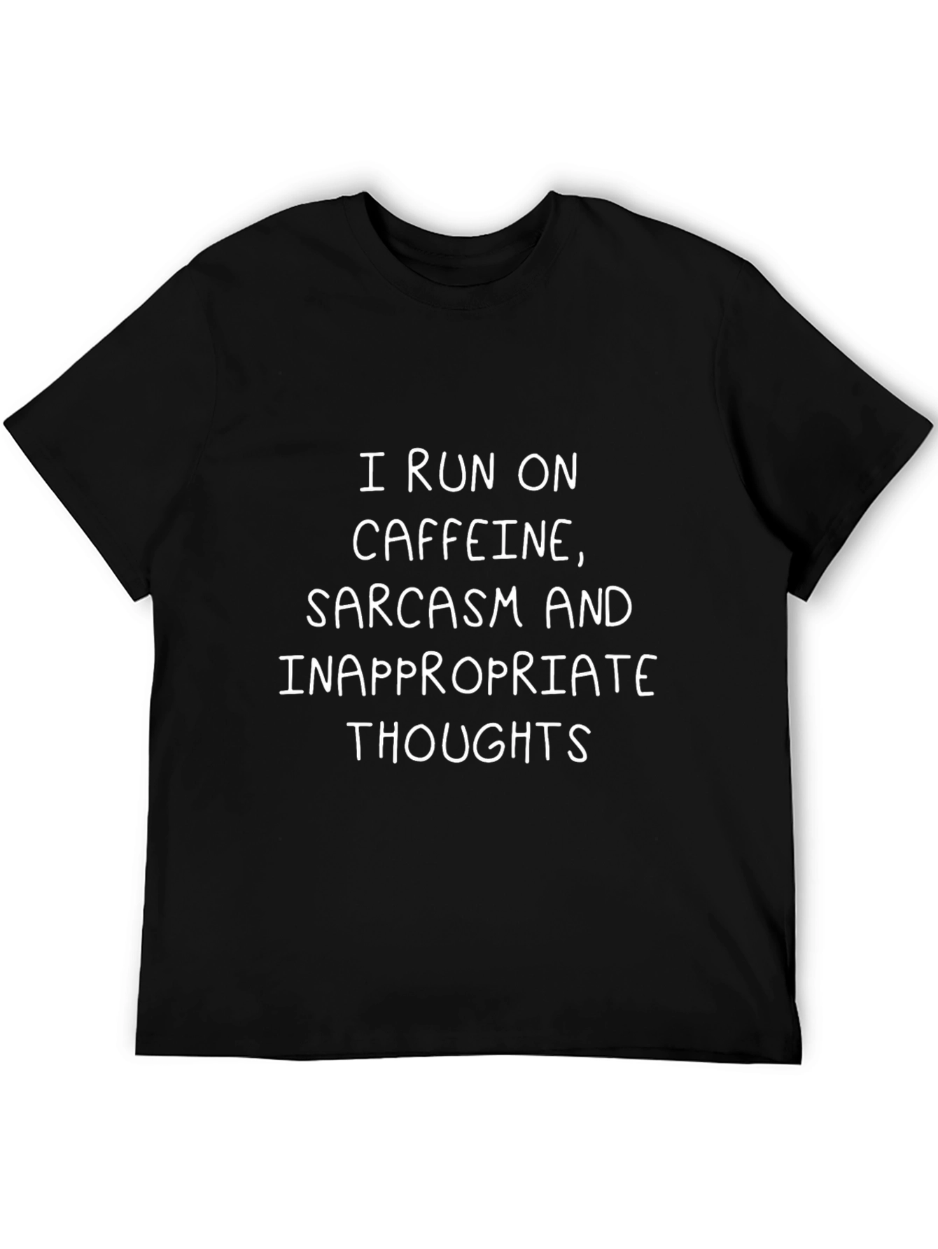 Caffeine Sarcasm T-Shirt Funny Humor Graphic Tee