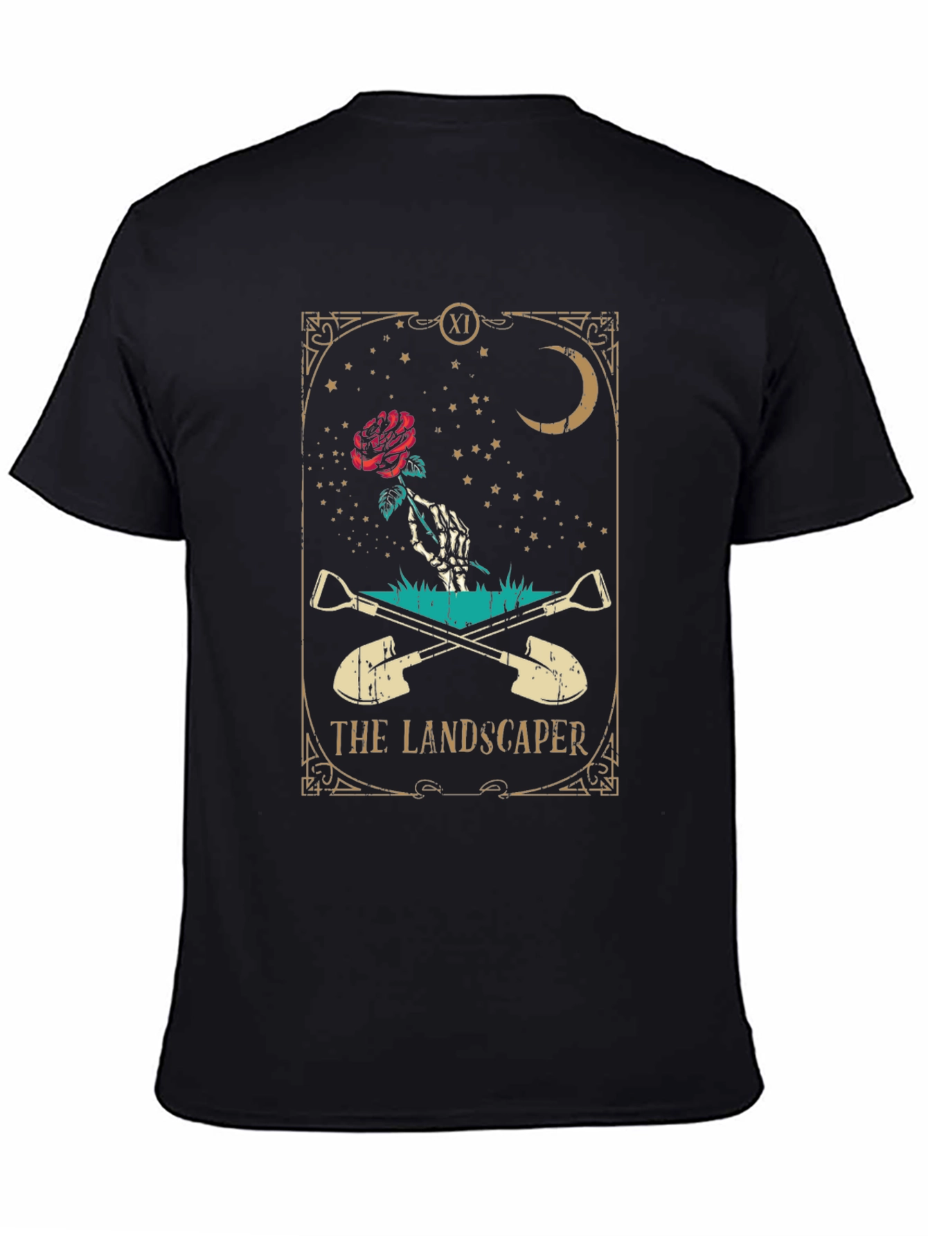 Landscaper Tarot Card Graphic T-Shirt