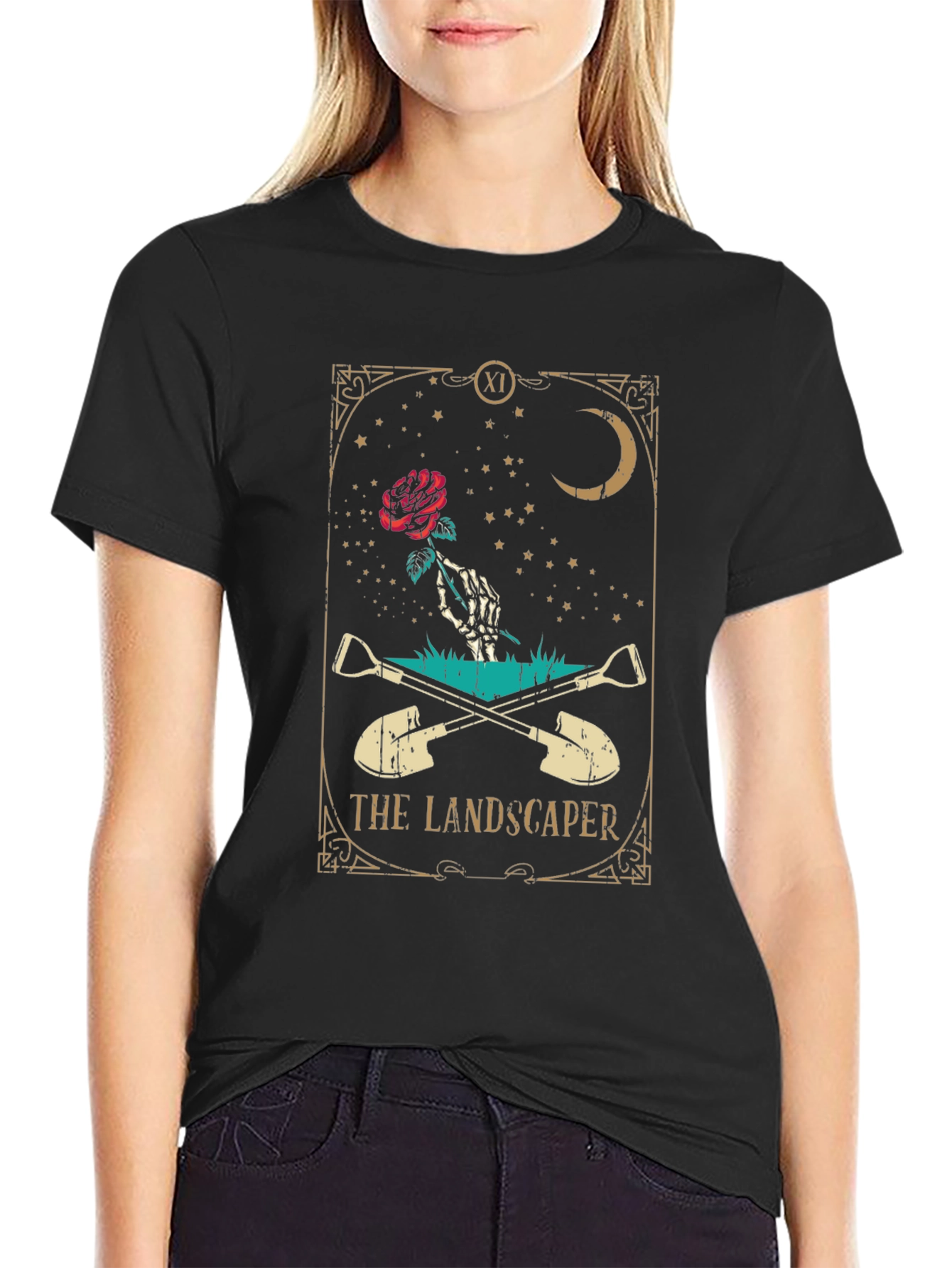 Landscaper Tarot Card Graphic T-Shirt