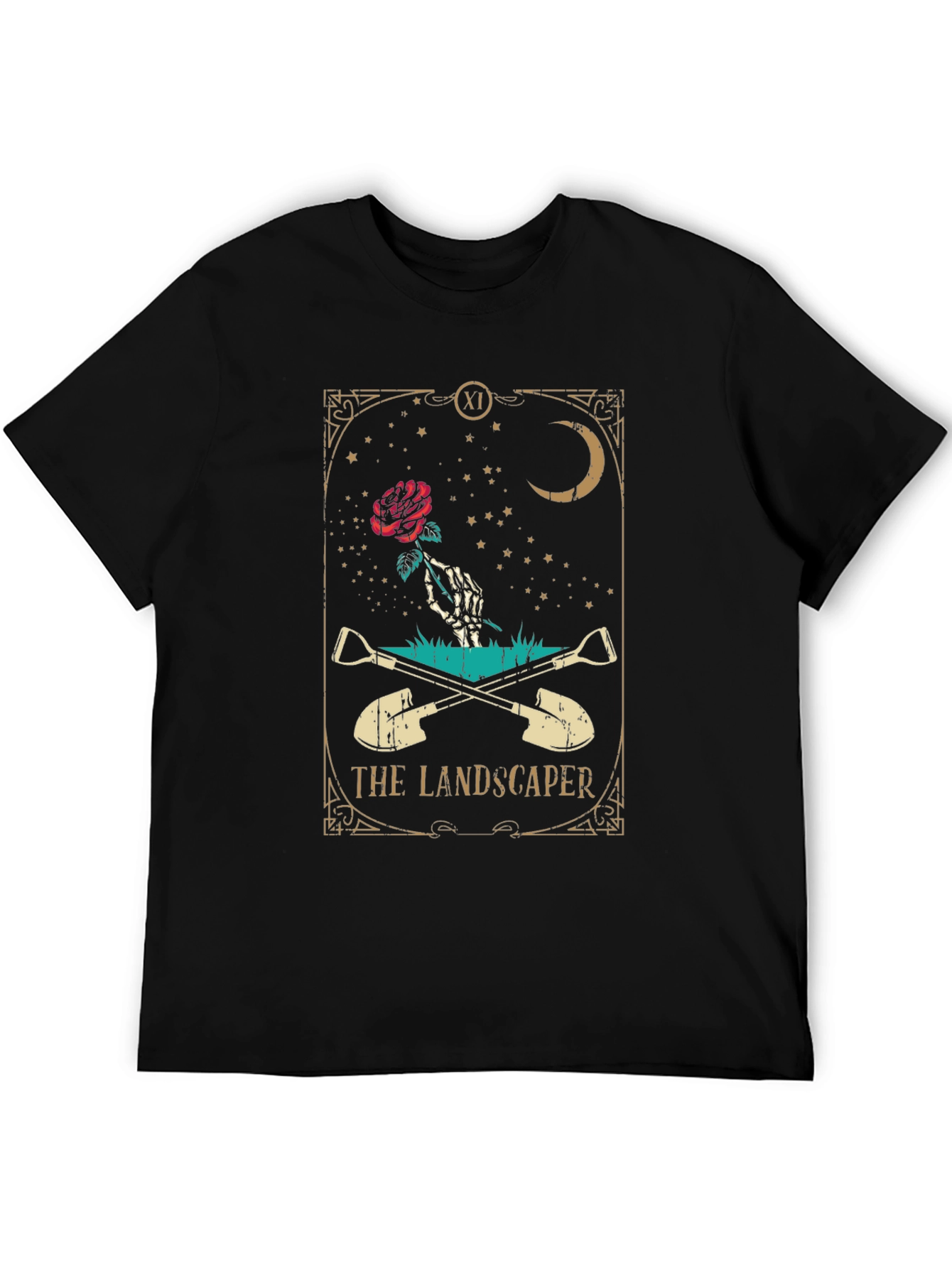 Landscaper Tarot Card Graphic T-Shirt