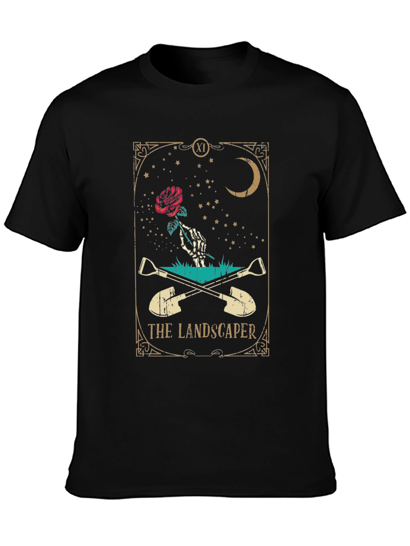 Landscaper Tarot Card Graphic T-Shirt