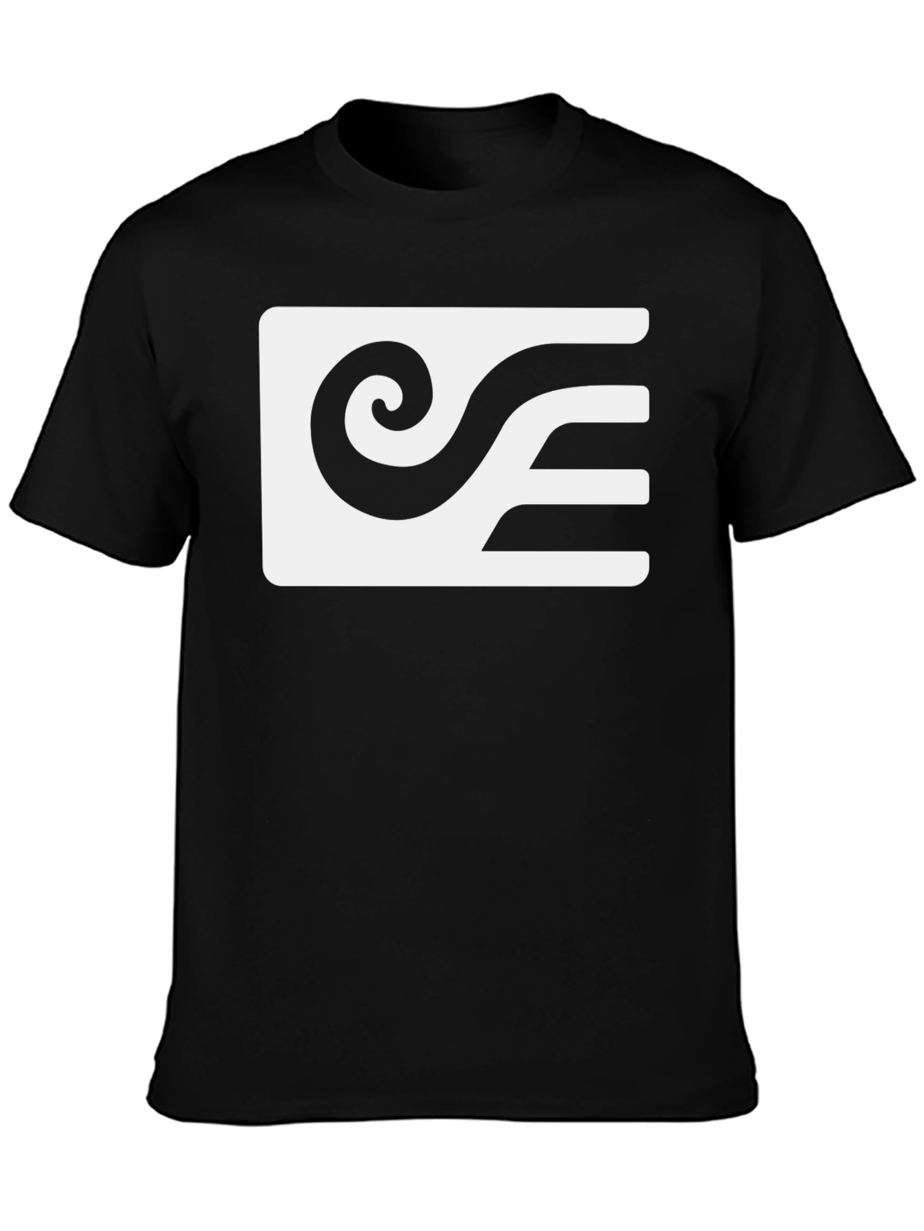 Modern Abstract Graphic T-Shirt - Black
