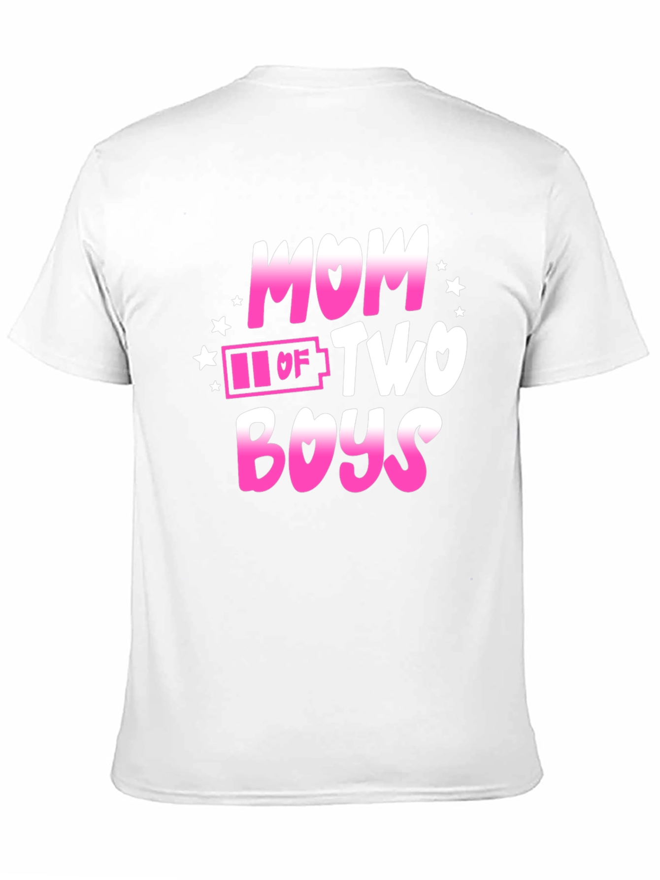 Mom of Two Boys Graphic T-Shirt