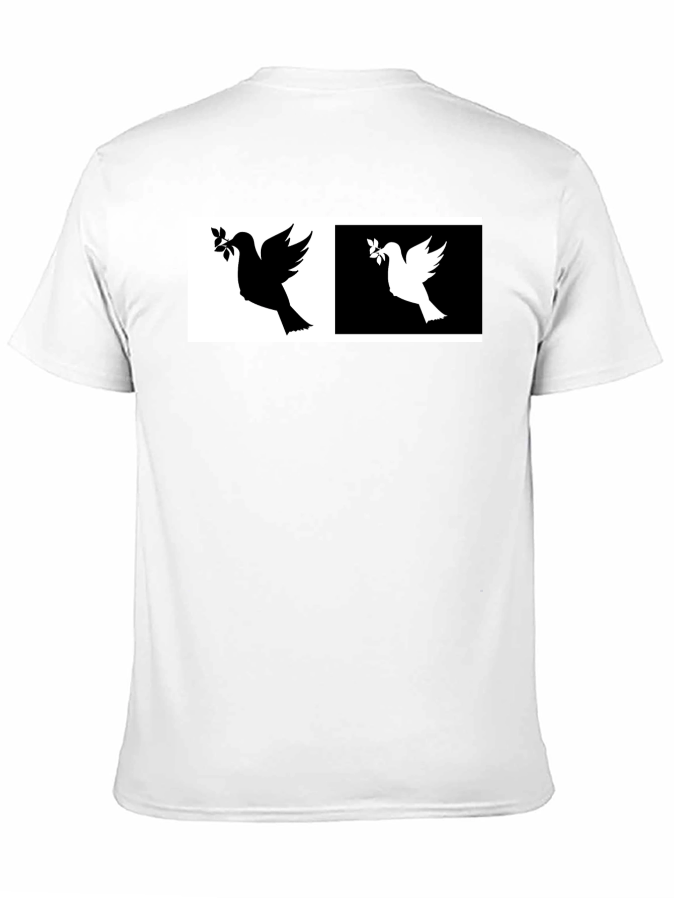 Peace Dove T-Shirt - Black & White Design