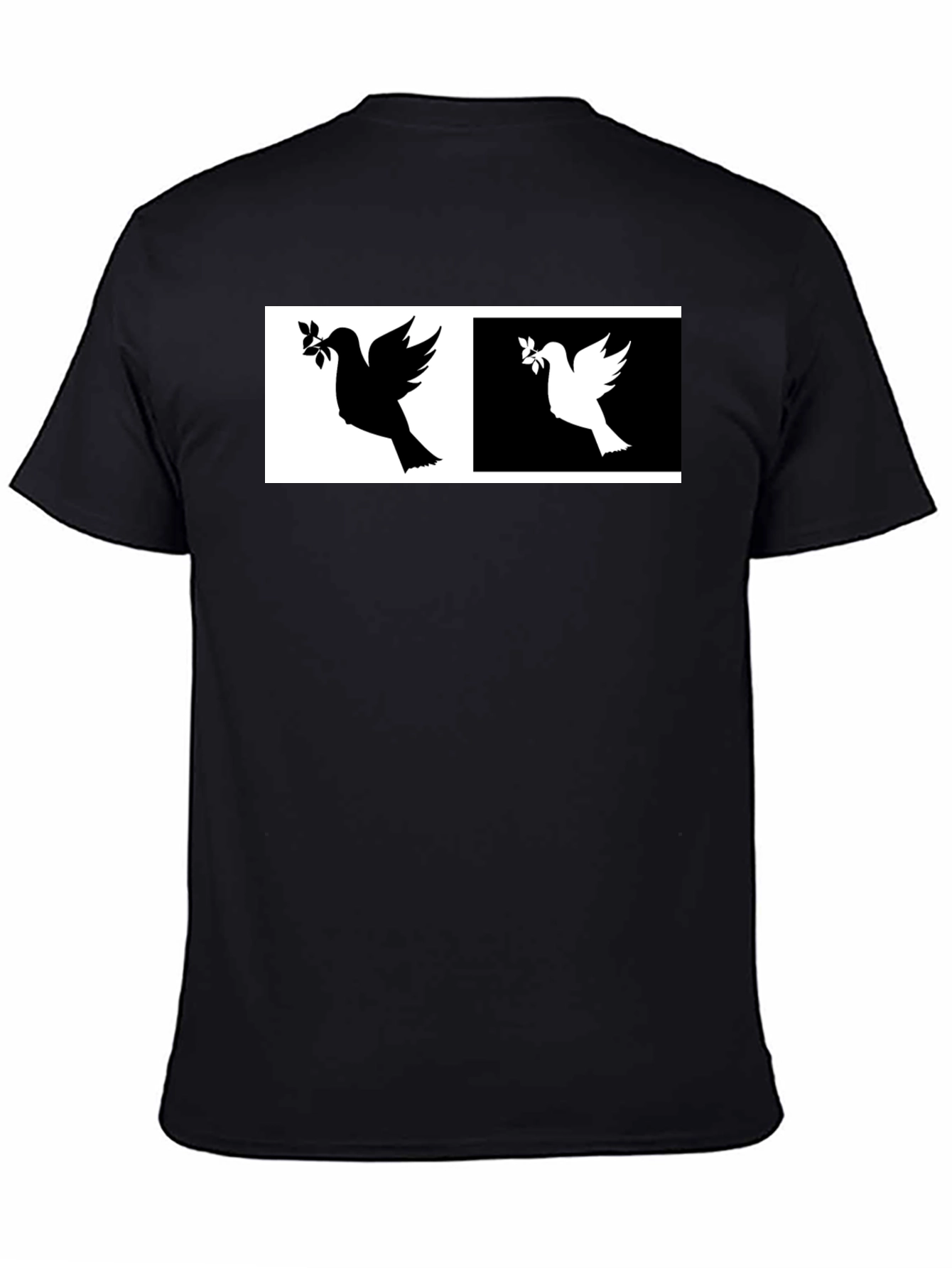 Peace Dove T-Shirt - Black & White Design
