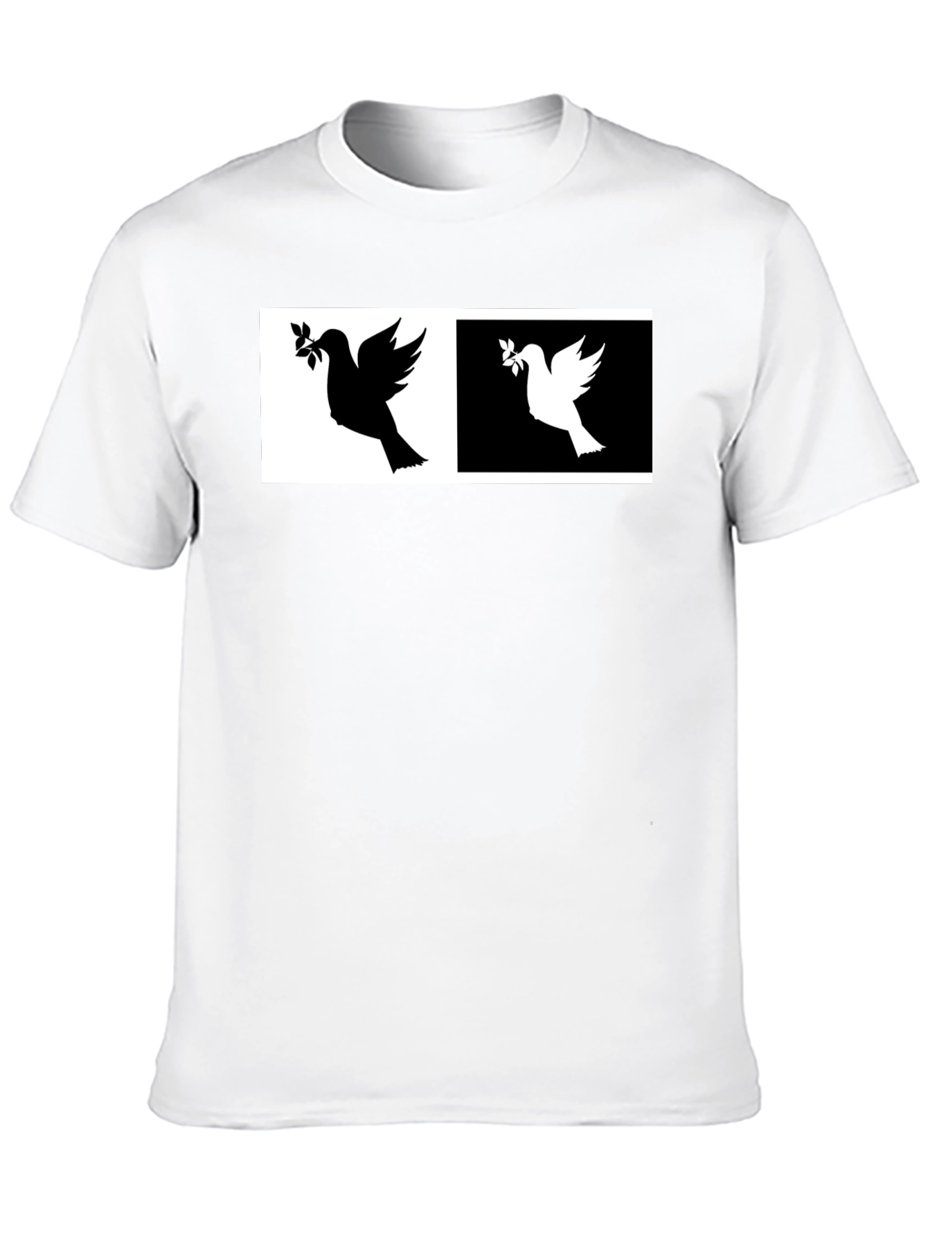 Peace Dove T-Shirt - Black & White Design