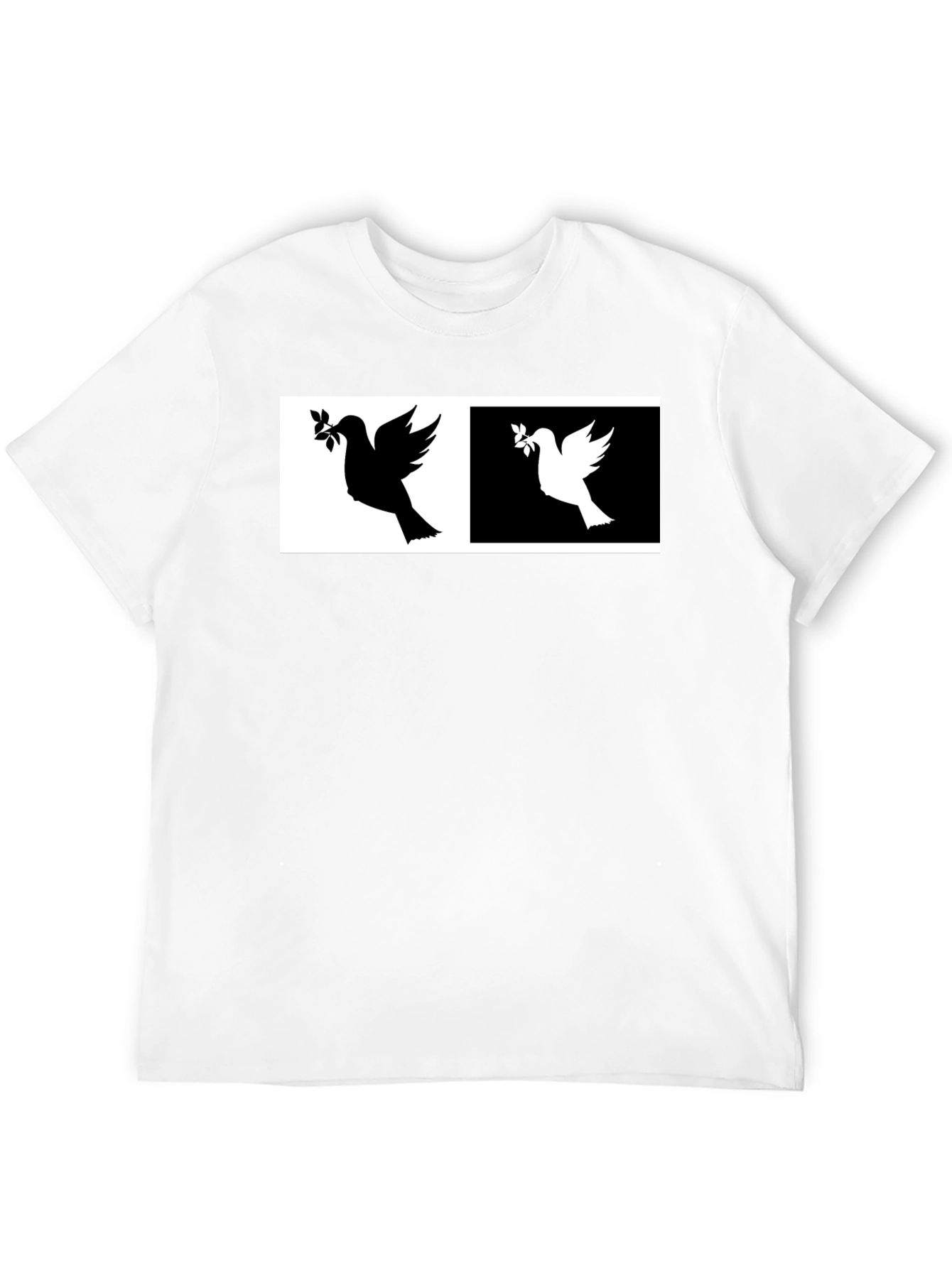 Peace Dove T-Shirt - Black & White Design