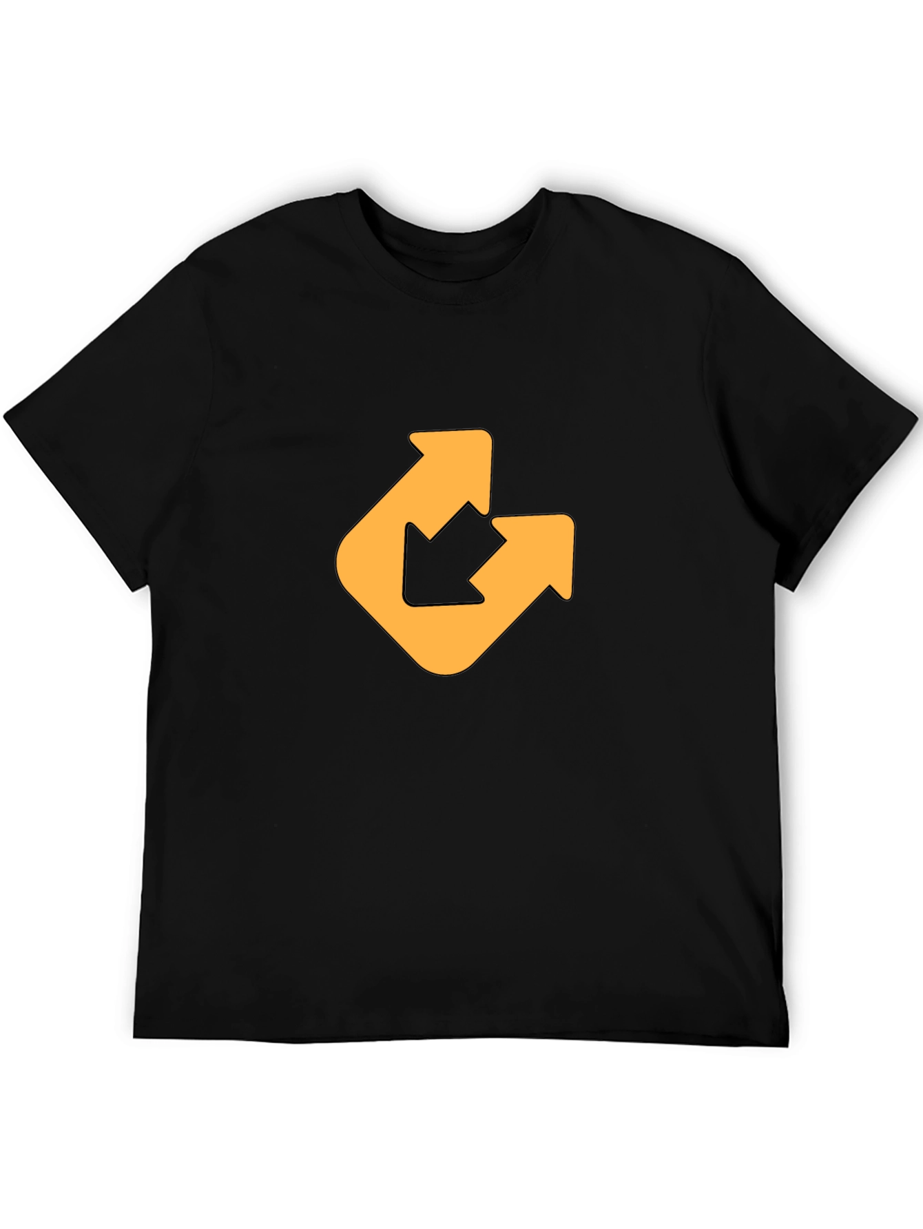 Modern Arrow Graphic Tee - Black