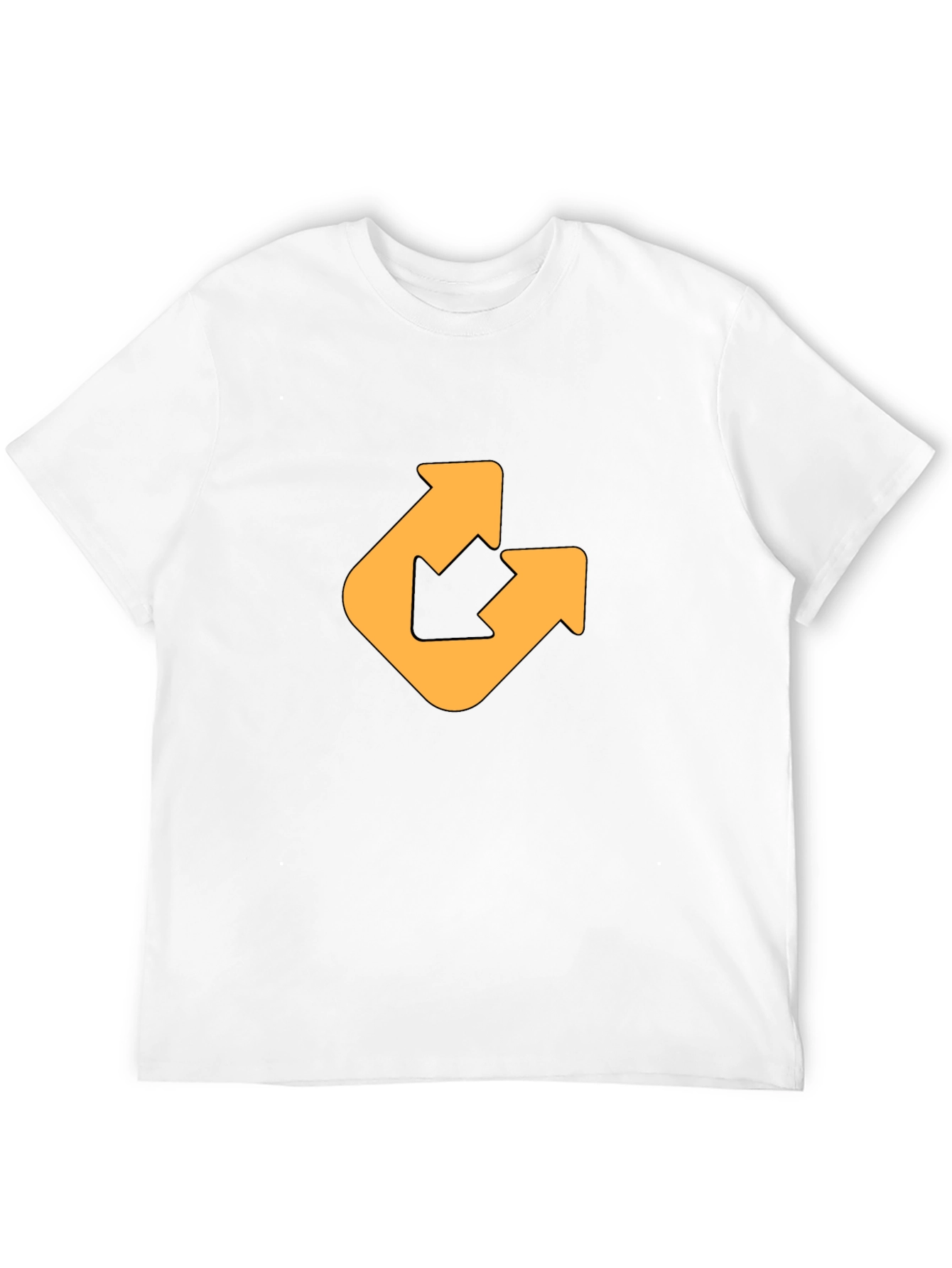 Modern Arrow Graphic Tee - Black