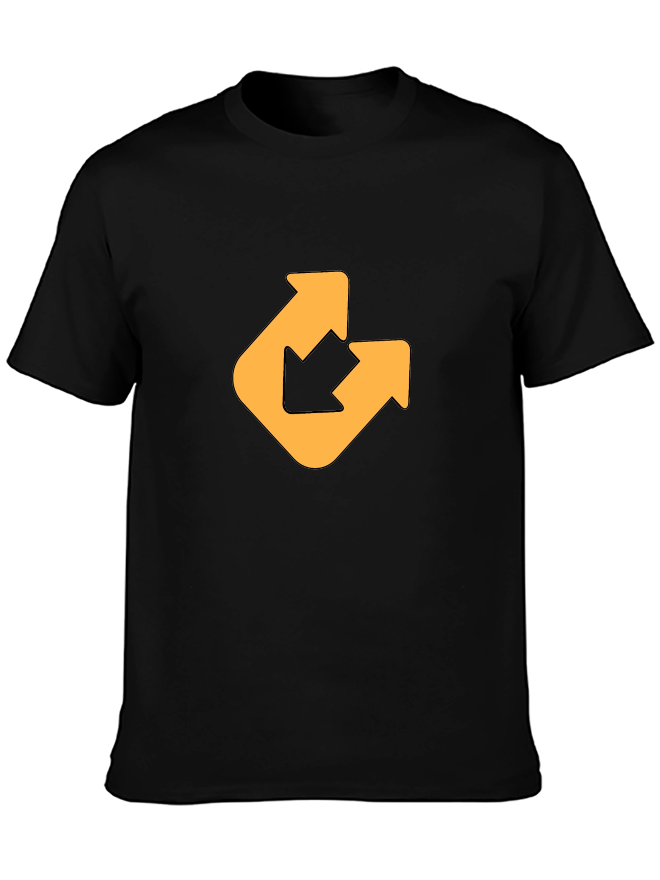 Modern Arrow Graphic Tee - Black
