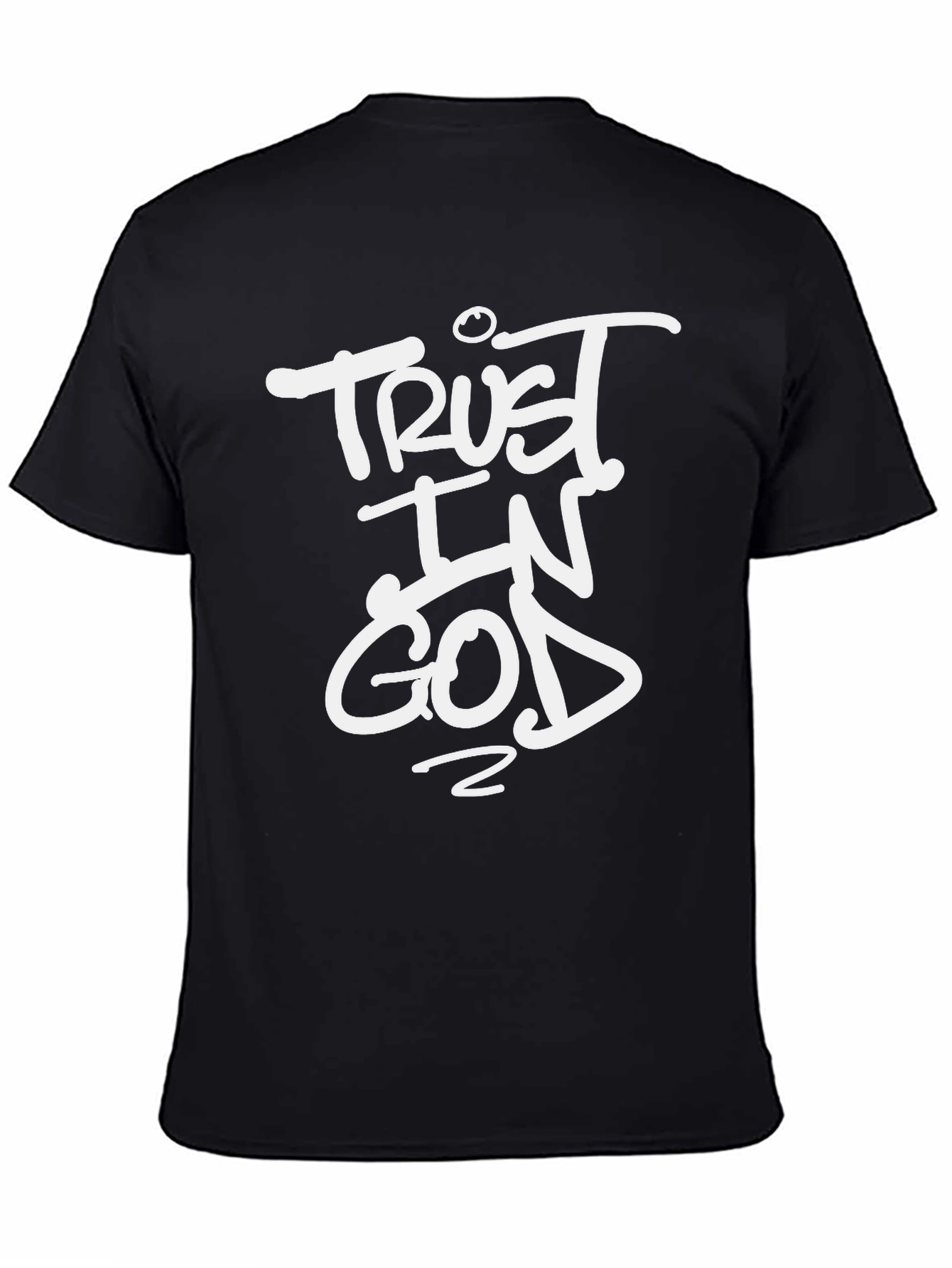 Trust In God Graphic T-Shirt - Black