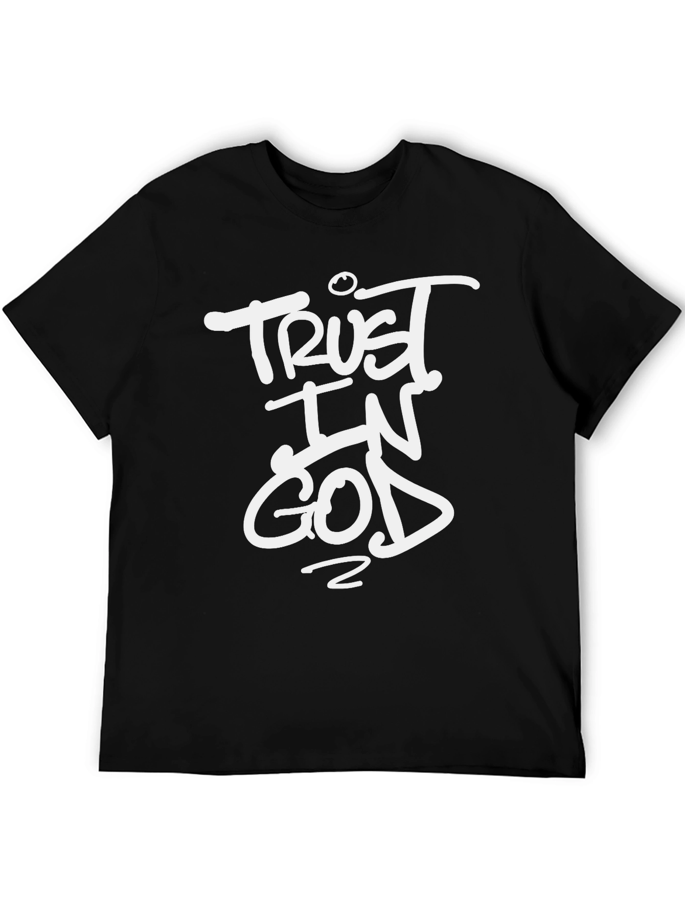 Trust In God Graphic T-Shirt - Black