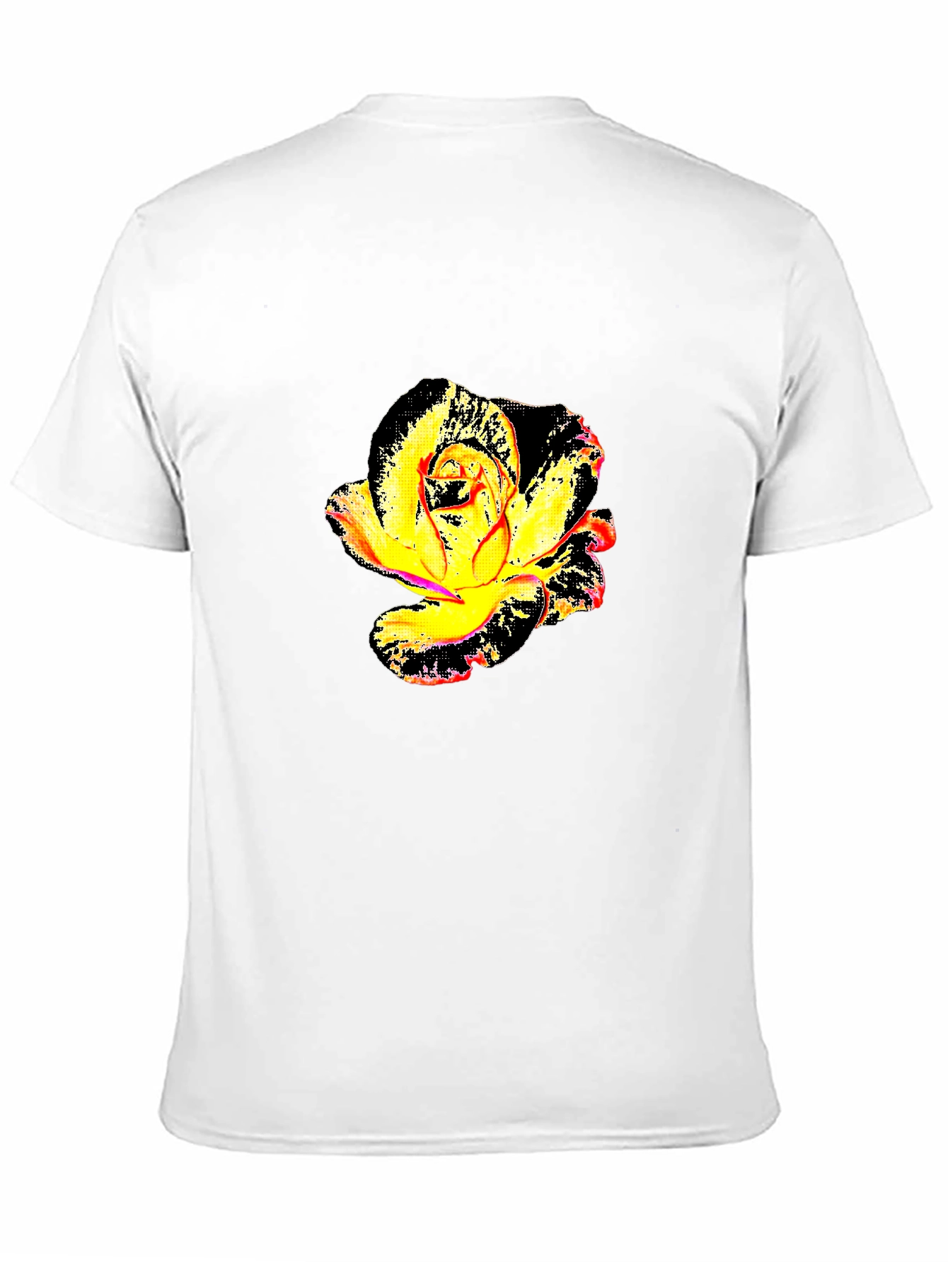 Abstract Rose Graphic Tee - Modern Floral Shirt