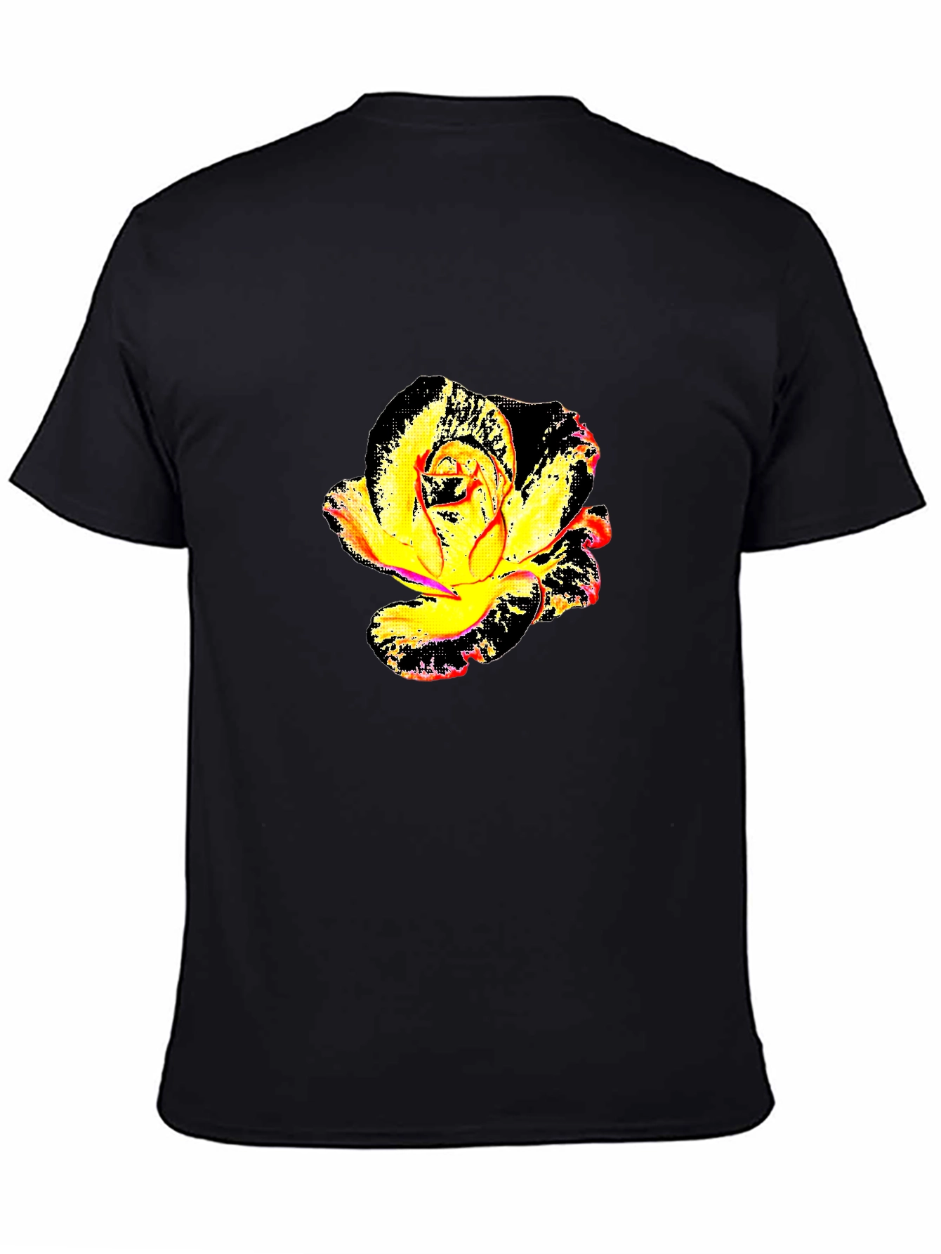 Abstract Rose Graphic Tee - Modern Floral Shirt