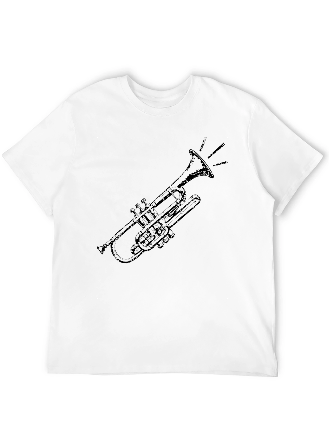 Trumpet Graphic Tee - Classic Music Style